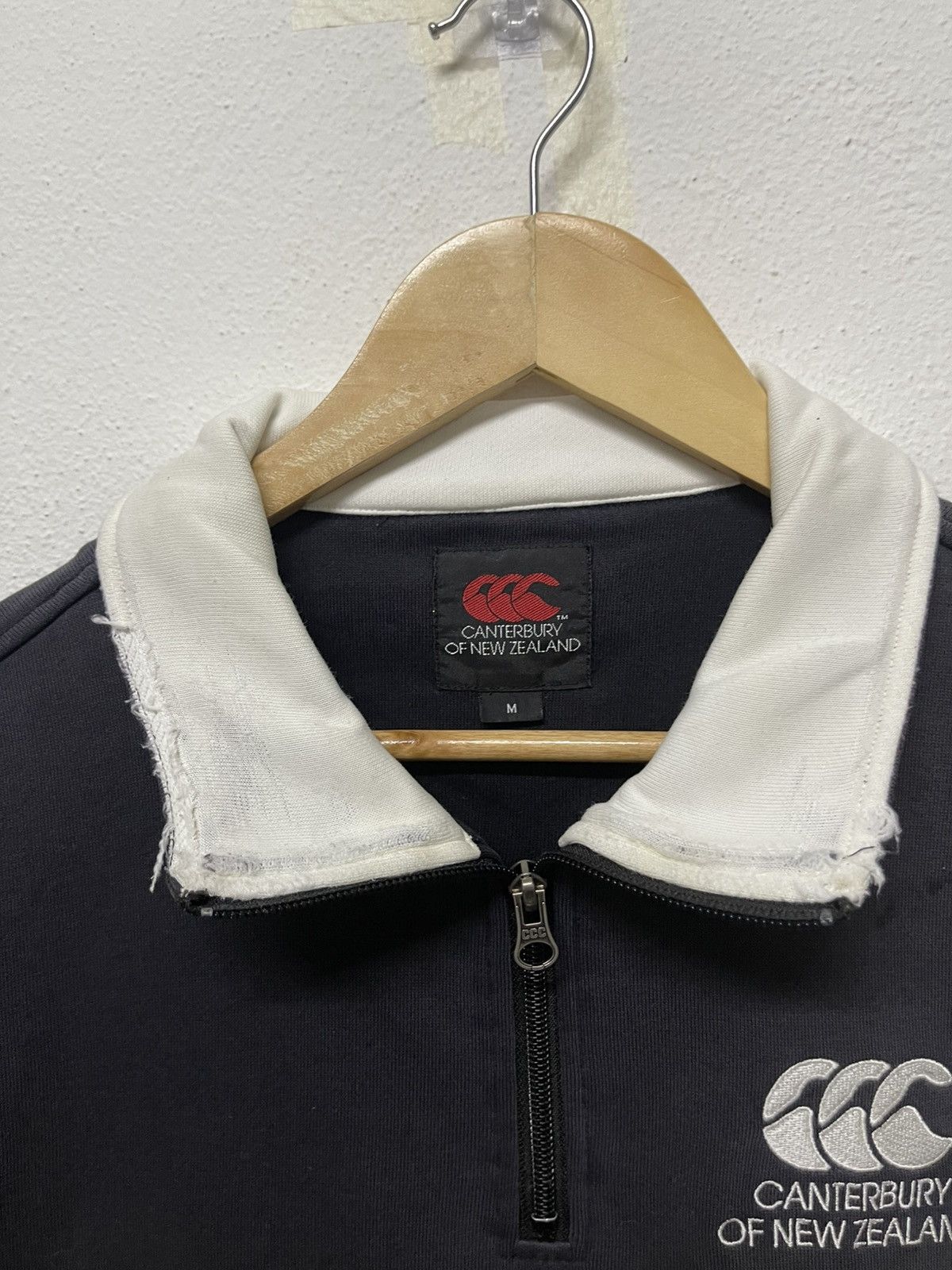 Canterbury of New Zealand × Vintage VINTAGE CANTERBURY OF NEW ZEALAND HALF ZIPPER SPELL OUT Size US M / EU 48-50 / 2 - 7 Thumbnail