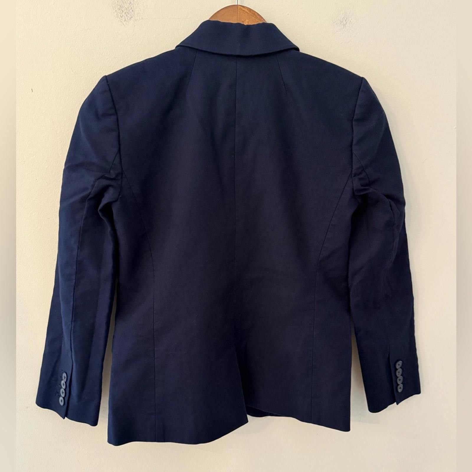 Other J. Crew Factory navy blue blazer preppy lined pockets SZ 0 Size XS / US 0-2 / IT 36-38 - 3 Thumbnail