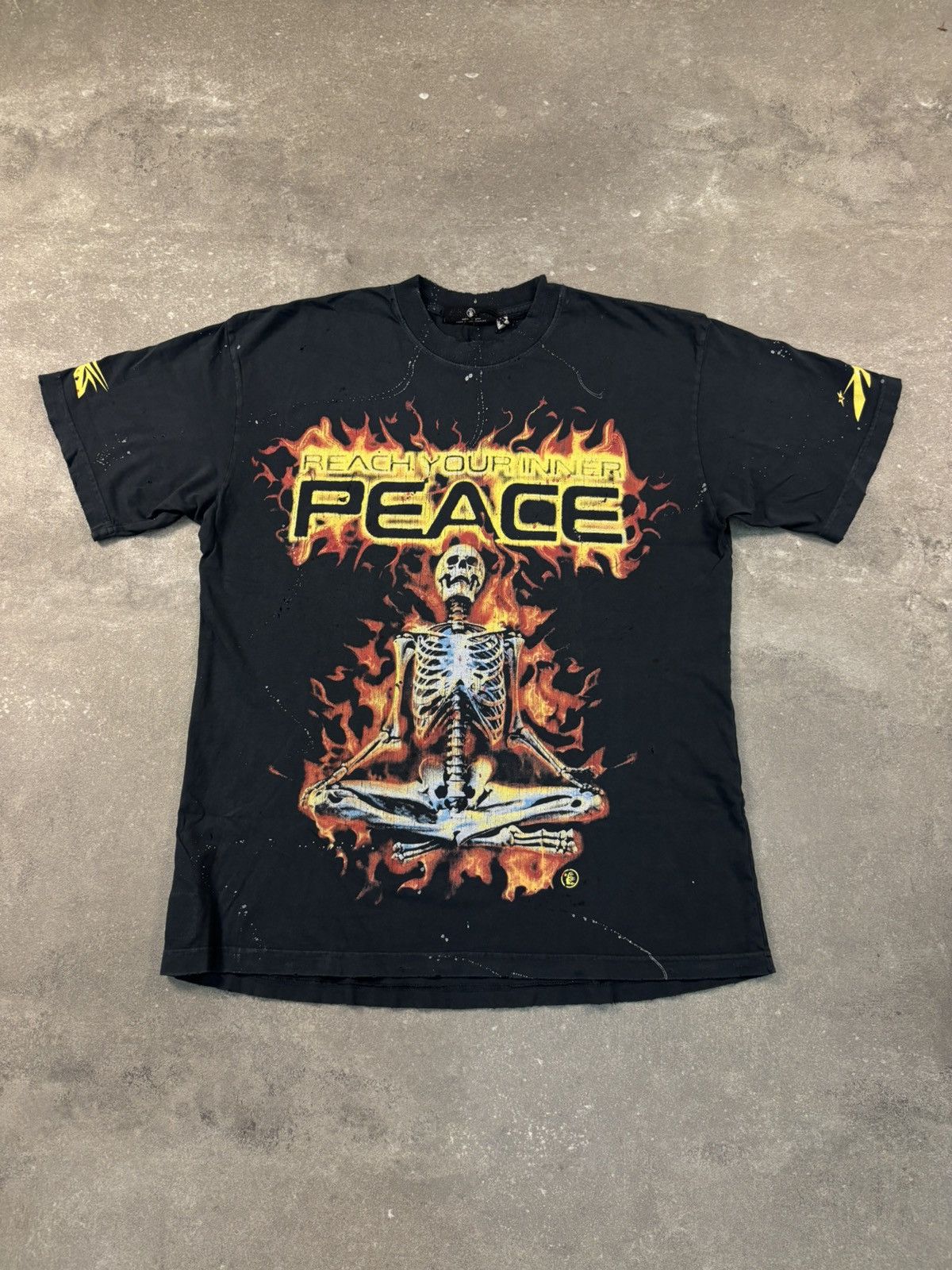 HELLSTAR Hellstar Inner Peace Skeleton T-Shirt, Black Size US S / EU 44-46 / 1 - 1 Thumbnail