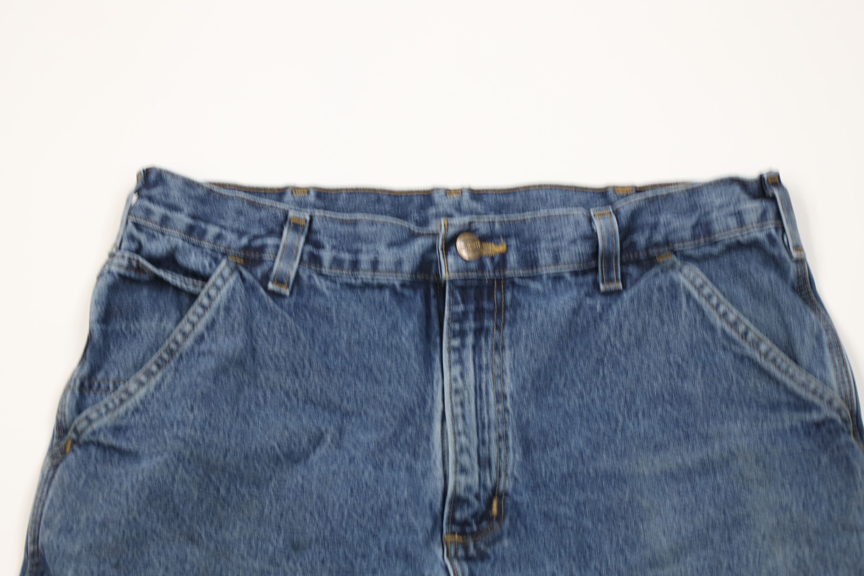 Carhartt Vintage Y2K Carhartt Wide Leg Original Dungaree Denim Jeans Size US 34 / EU 50 - 2 Thumbnail