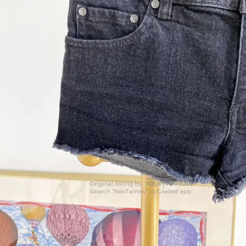 Valentino Valentino Dark Gray Star Denim Shorts . Size 24" / US 00 / IT 34 - 2 Thumbnail