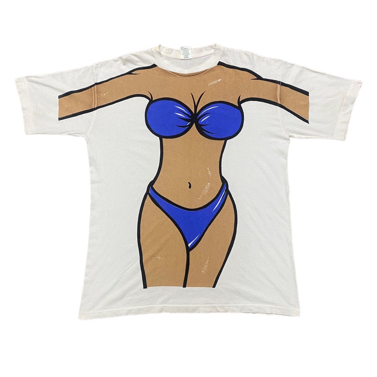 Vintage Vintage Bikini Shirt Overprint Size US XL / EU 56 / 4 - 2 Thumbnail