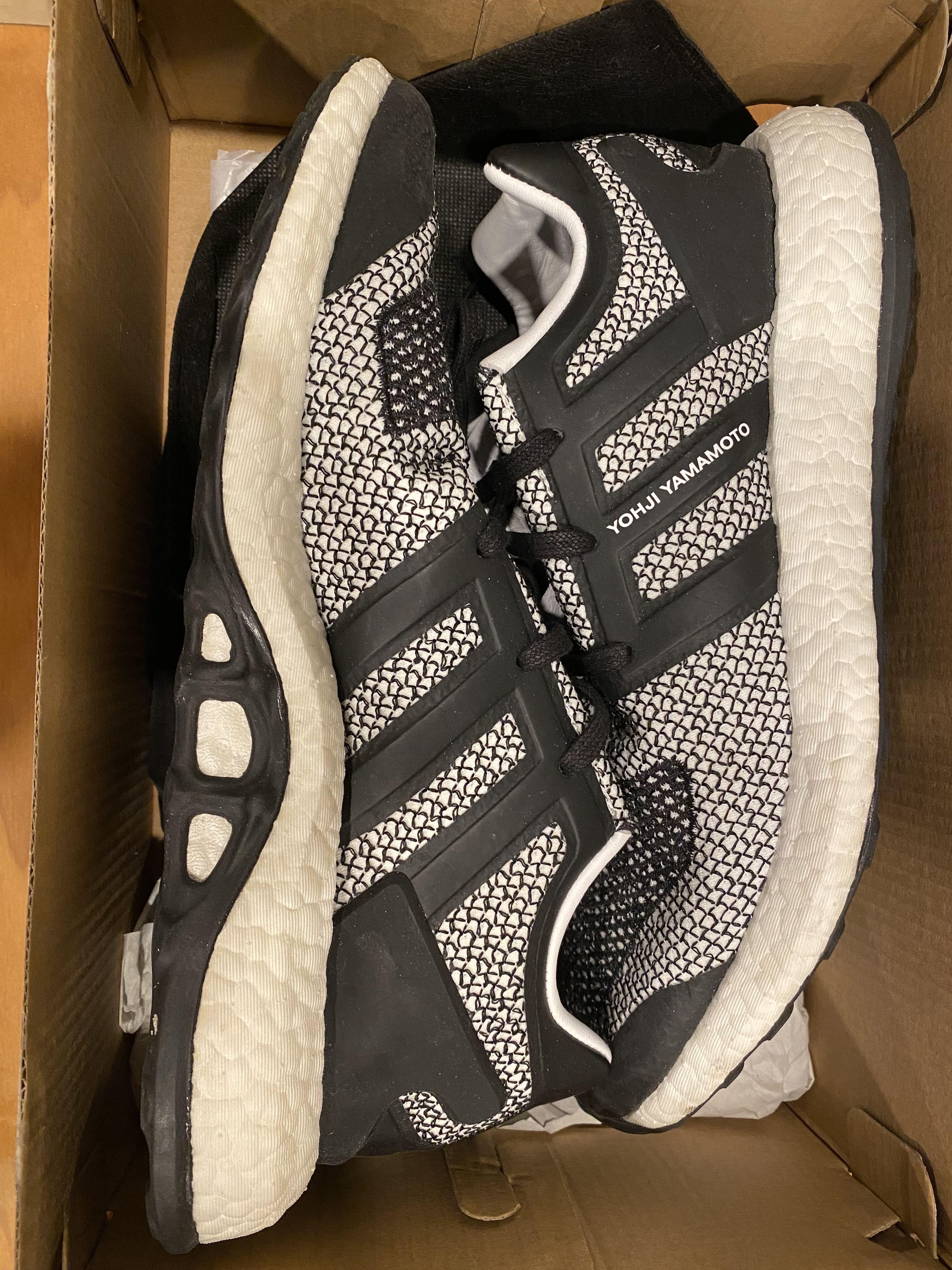 Y-3 adidas Y-3 PureBoost ZG Primeknit Core Black Size US 8.5 / EU 41-42 - 4 Thumbnail
