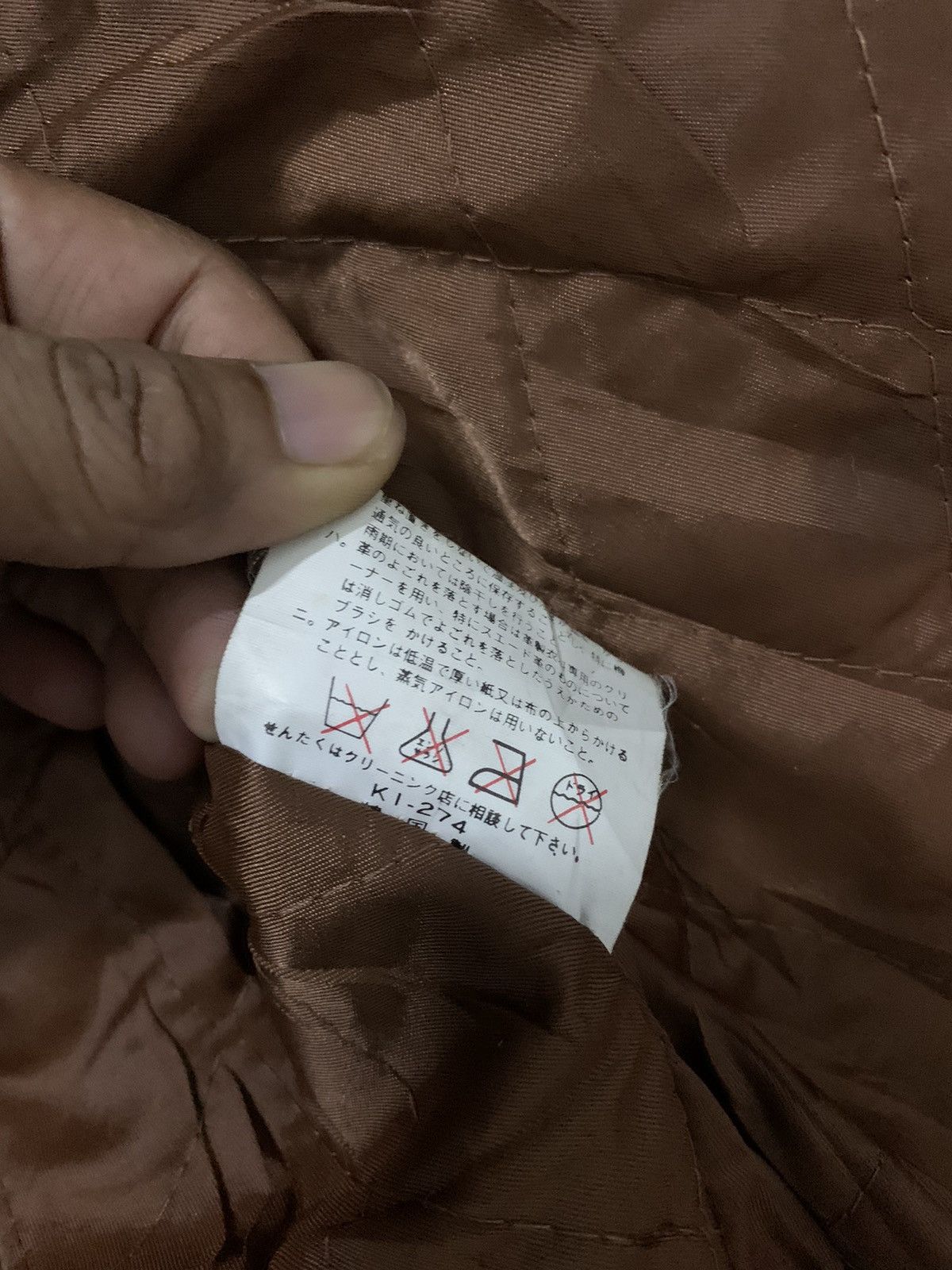 Genuine Leather × Vintage Vintage Leather Double collar jacket (A) Size US M / EU 48-50 / 2 - 11 Thumbnail