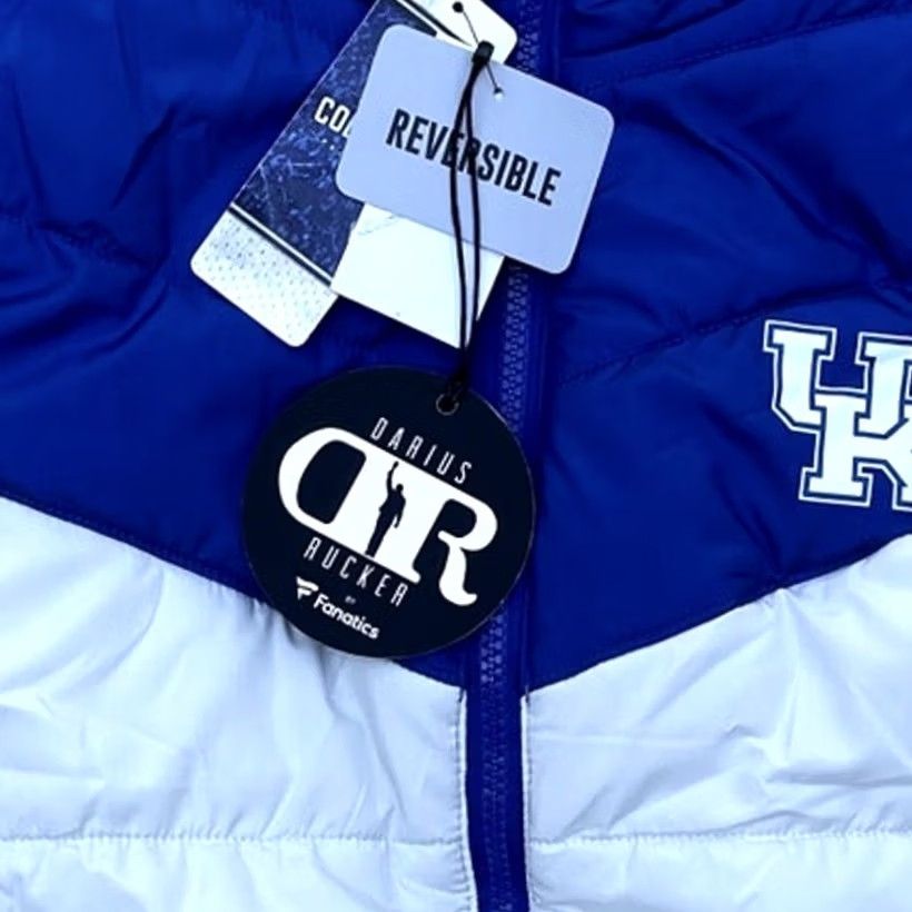 Vintage Fanatics Darius Rucker Kentucky Wildcats Vest Adult S Blue / White Size US S / EU 44-46 / 1 - 3 Thumbnail