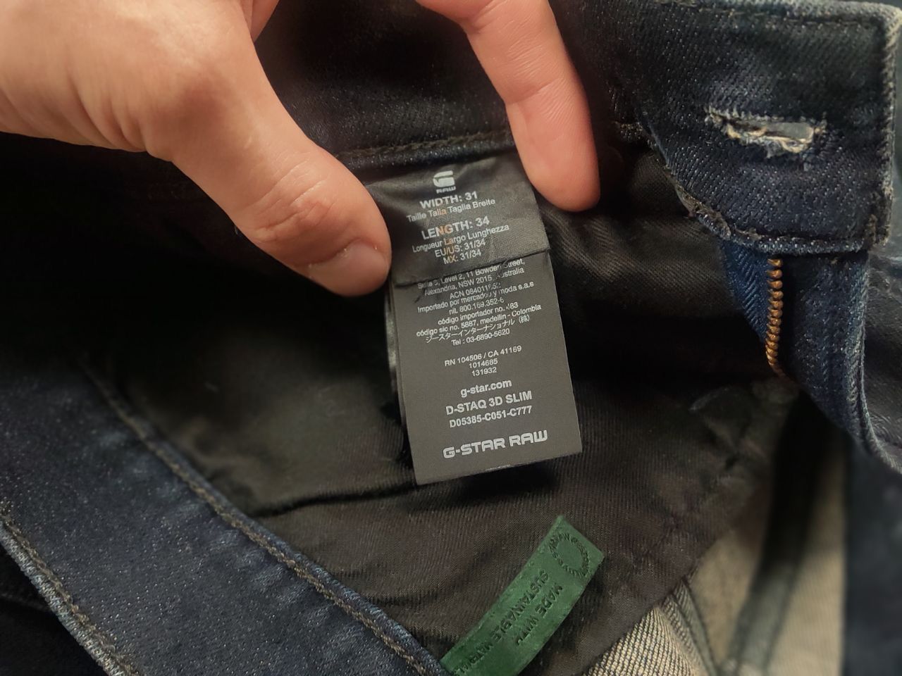 G-Star G Star Raw d staq 3d Waxed Denim Jeans if six was nine LGB Size US 31 - 17 Thumbnail