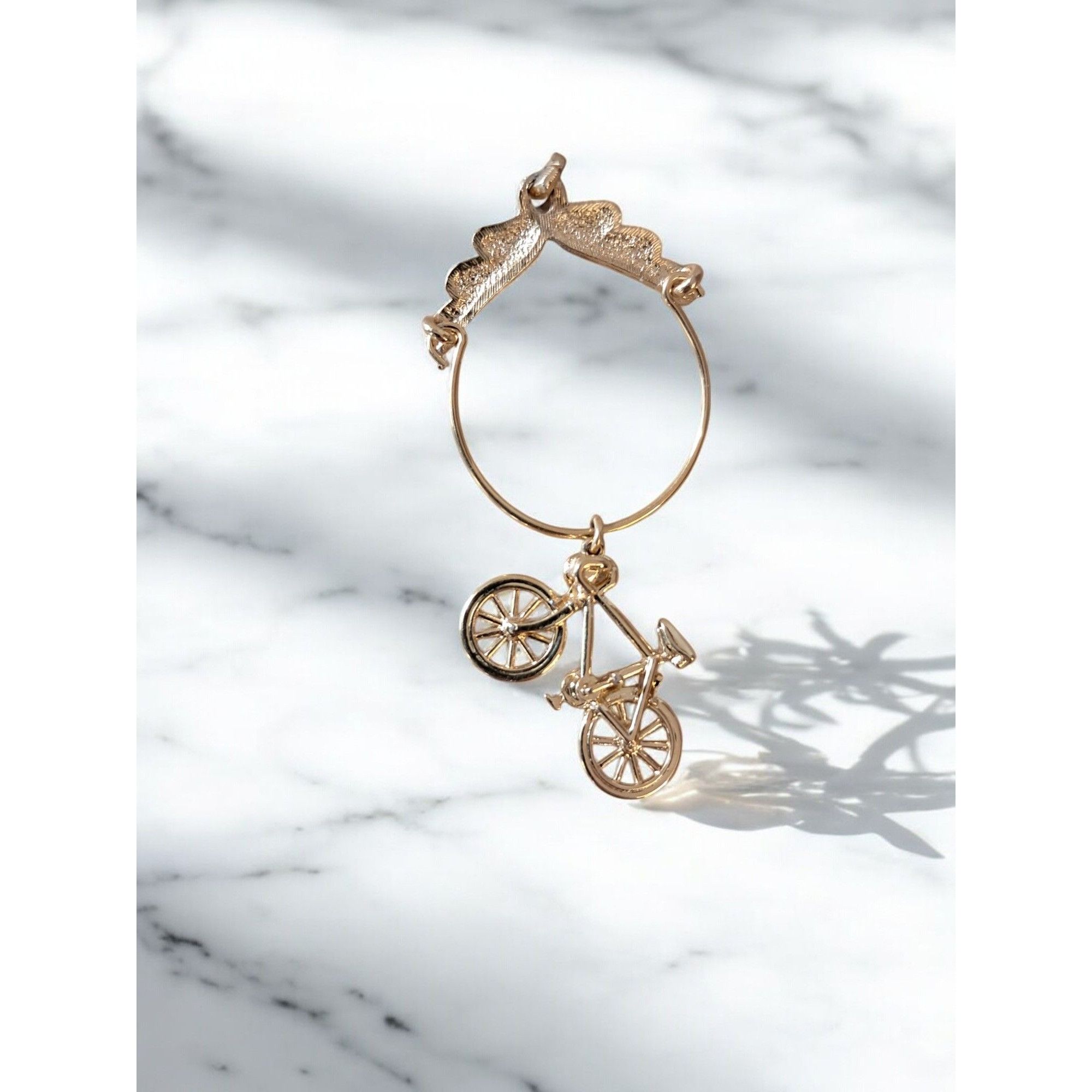 Other Minature Gold Tone Bicycle Charm Pendant with Gold Tone Scar Size ONE SIZE - 2 Thumbnail