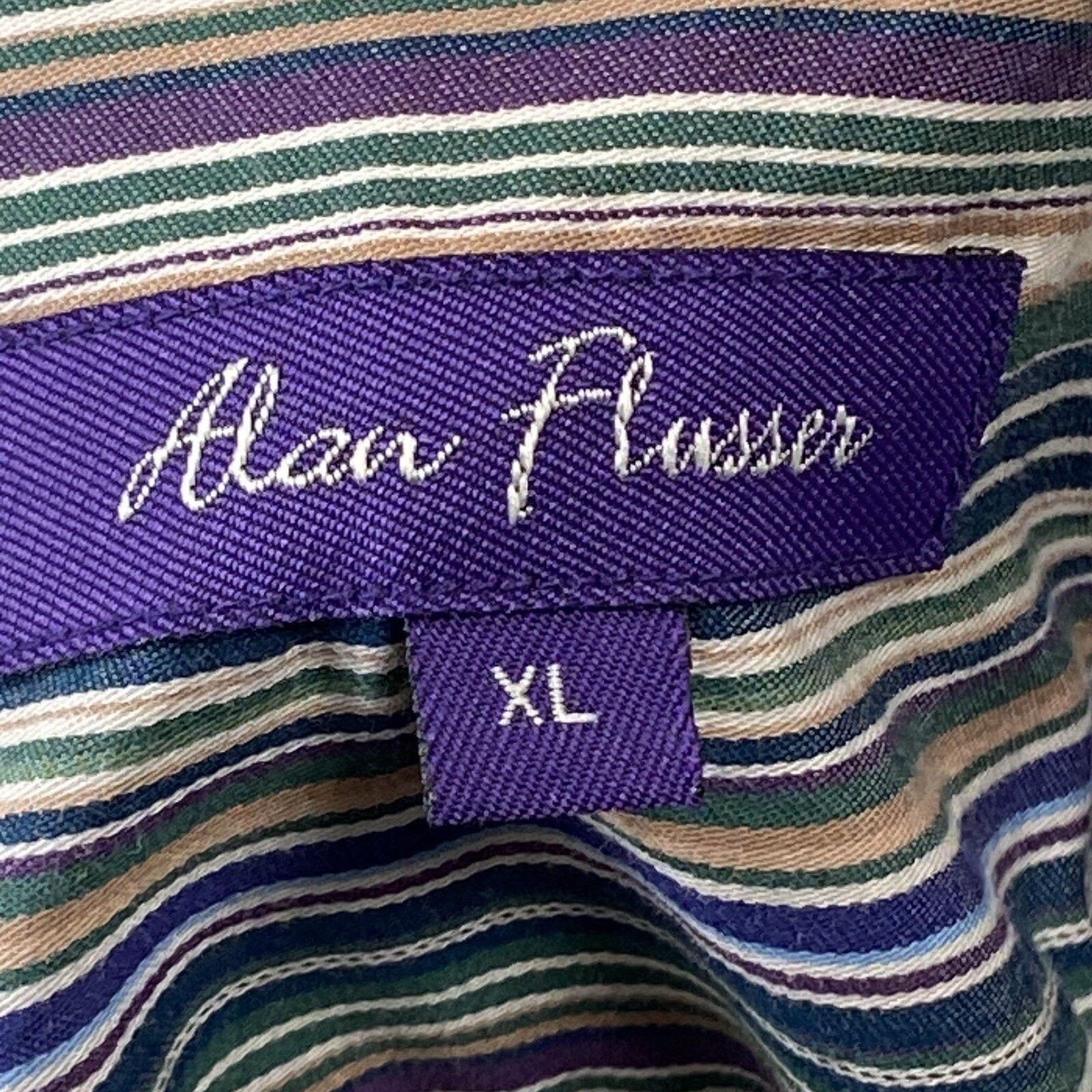 Alan Flusser Alan Flusser Button Down Shirt Mens Size XL Colorful Check Size US XL / EU 56 / 4 - 3 Thumbnail