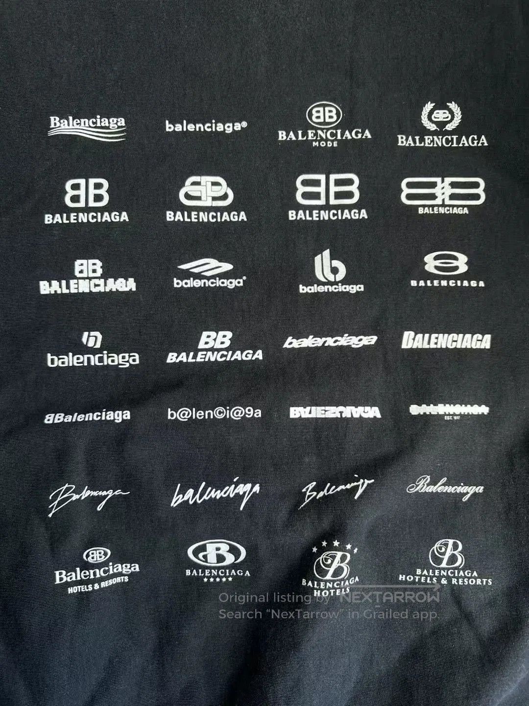 Balenciaga Balenciaga All-Over Logo Sweatshirt. Size US M / EU 48-50 / 2 - 5 Thumbnail