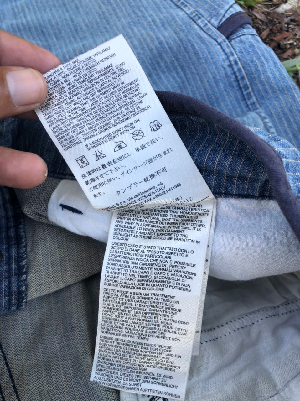 Diesel × Vintage Vintage Diesel Hickory Pants Distressed Size US 30 / EU 46 - 5 Thumbnail
