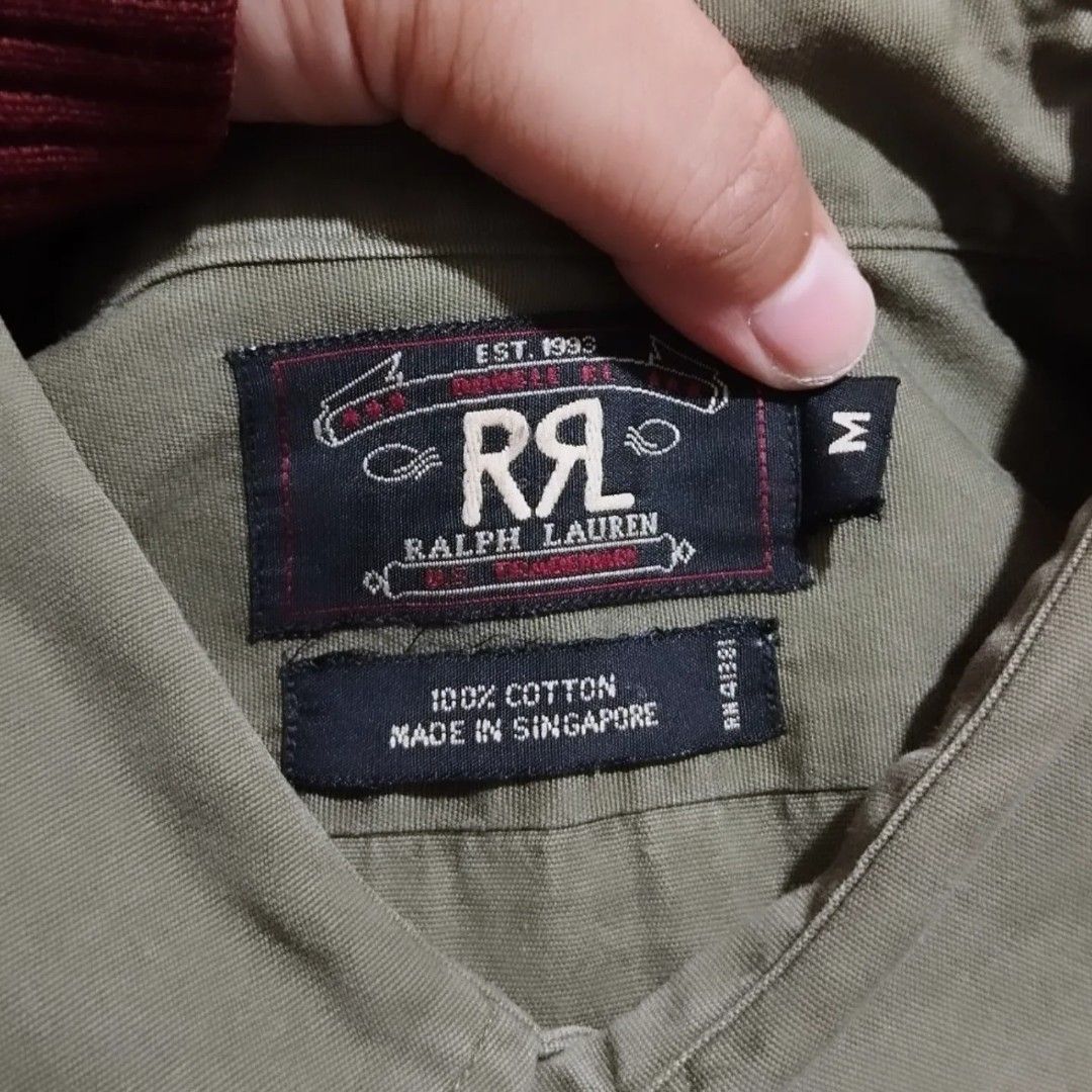 RRL Ralph Lauren Double RL RRL by Ralph Lauren Military Shirt Size US M / EU 48-50 / 2 - 4 Thumbnail