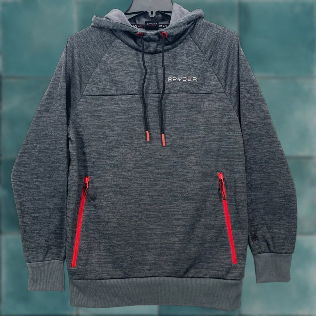 Spyder Spyder Active ProWEB Pullover Hoodie Mens Small Dark Gray Stretch Quick Dry NWT Size US S / EU 44-46 / 1 - 1 Thumbnail