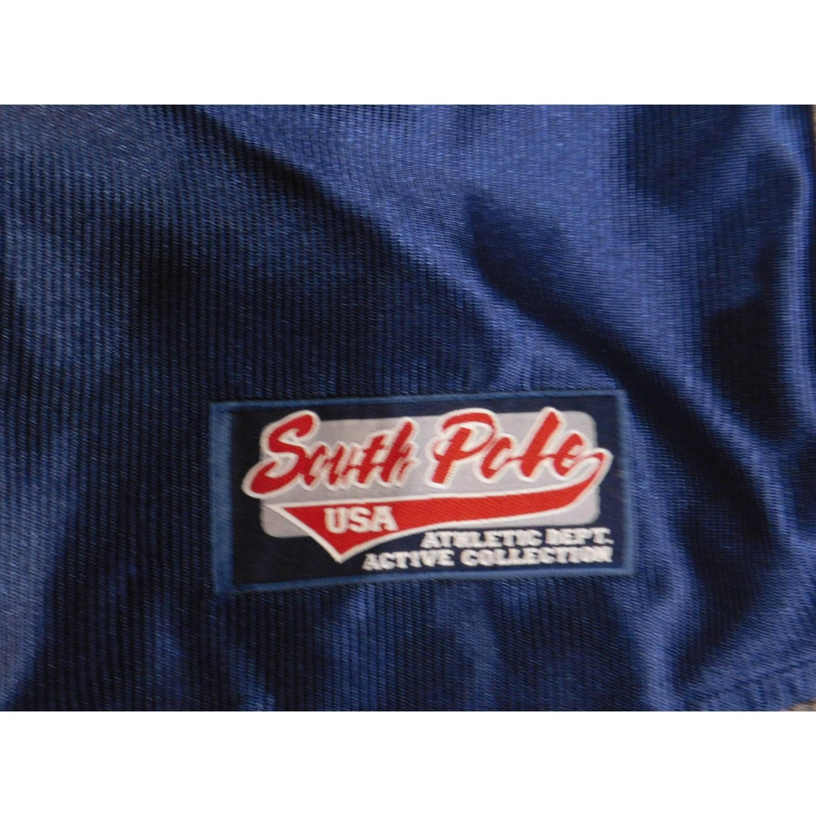 Southpole VINTAGE South Pole Shirt Mens Large Navy Red Baseball Jersey Button Front 3/4 Sleeve Size US L / EU 52-54 / 3 - 6 Thumbnail