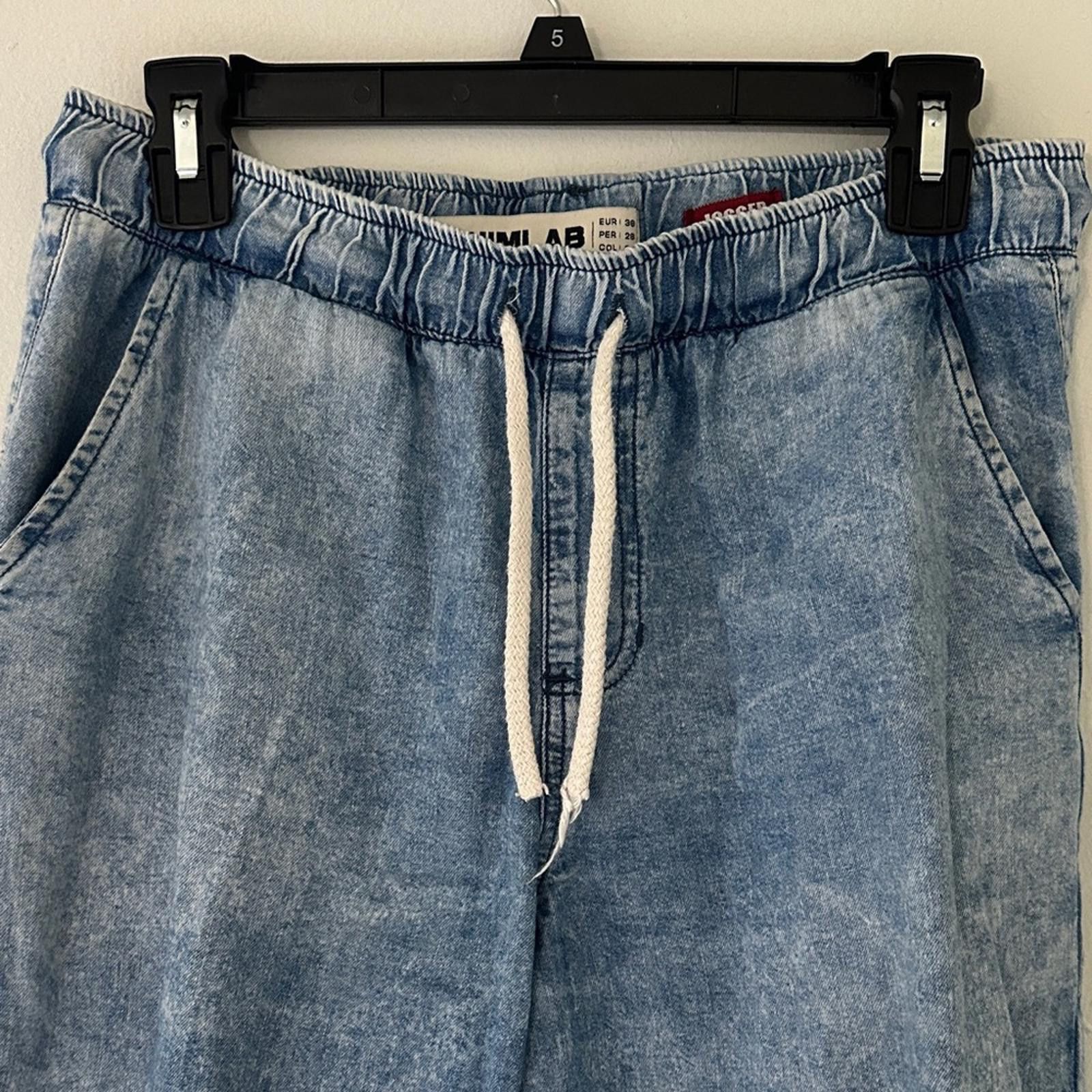 Designer Casual Denim Blue Jogger Pants Size 28" / US 6 / IT 42 - 5 Thumbnail