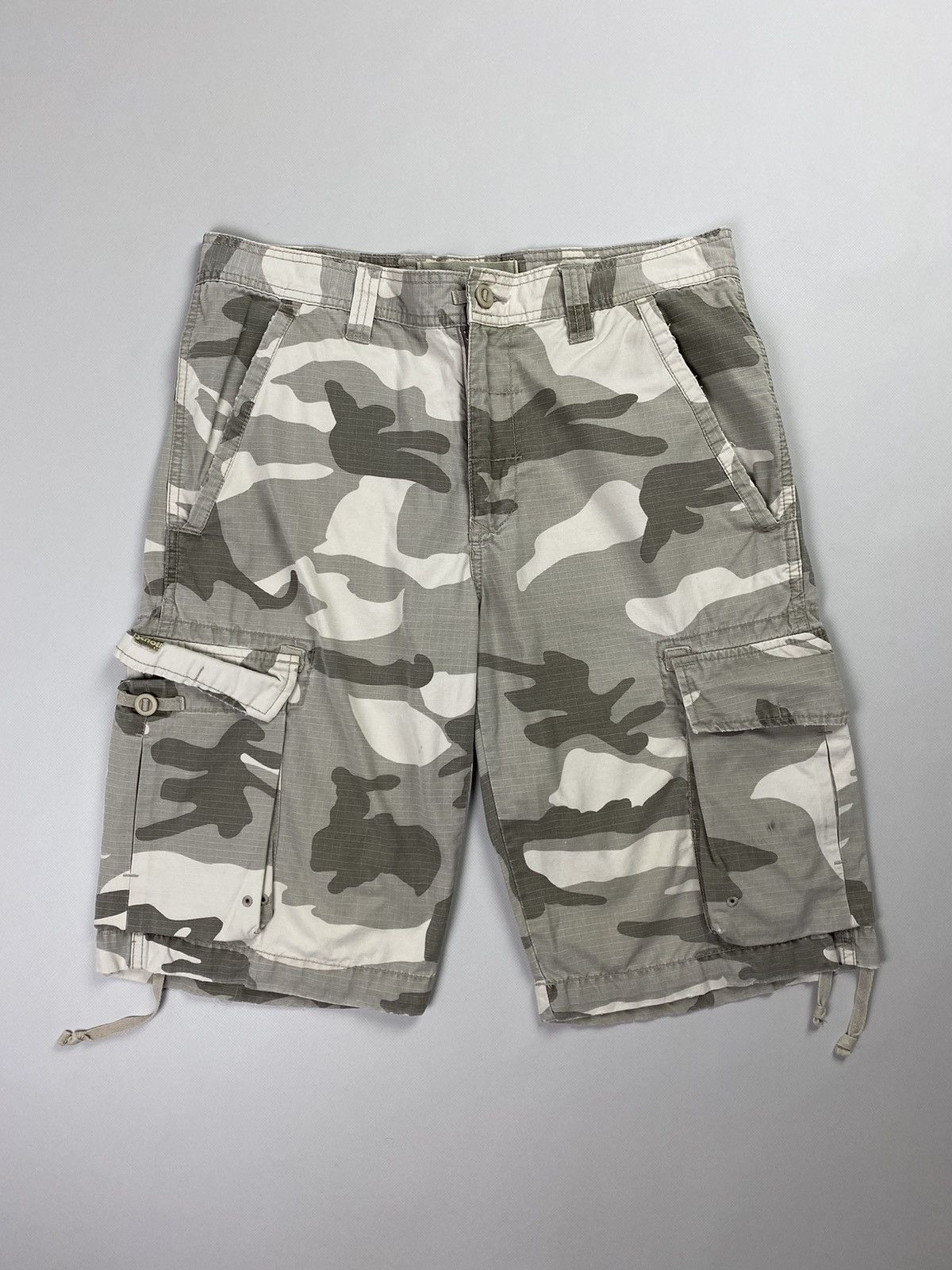 Schott Schott vintage men’s military cargo camo rip stop shorts Size US 32 / EU 48 - 1 Thumbnail