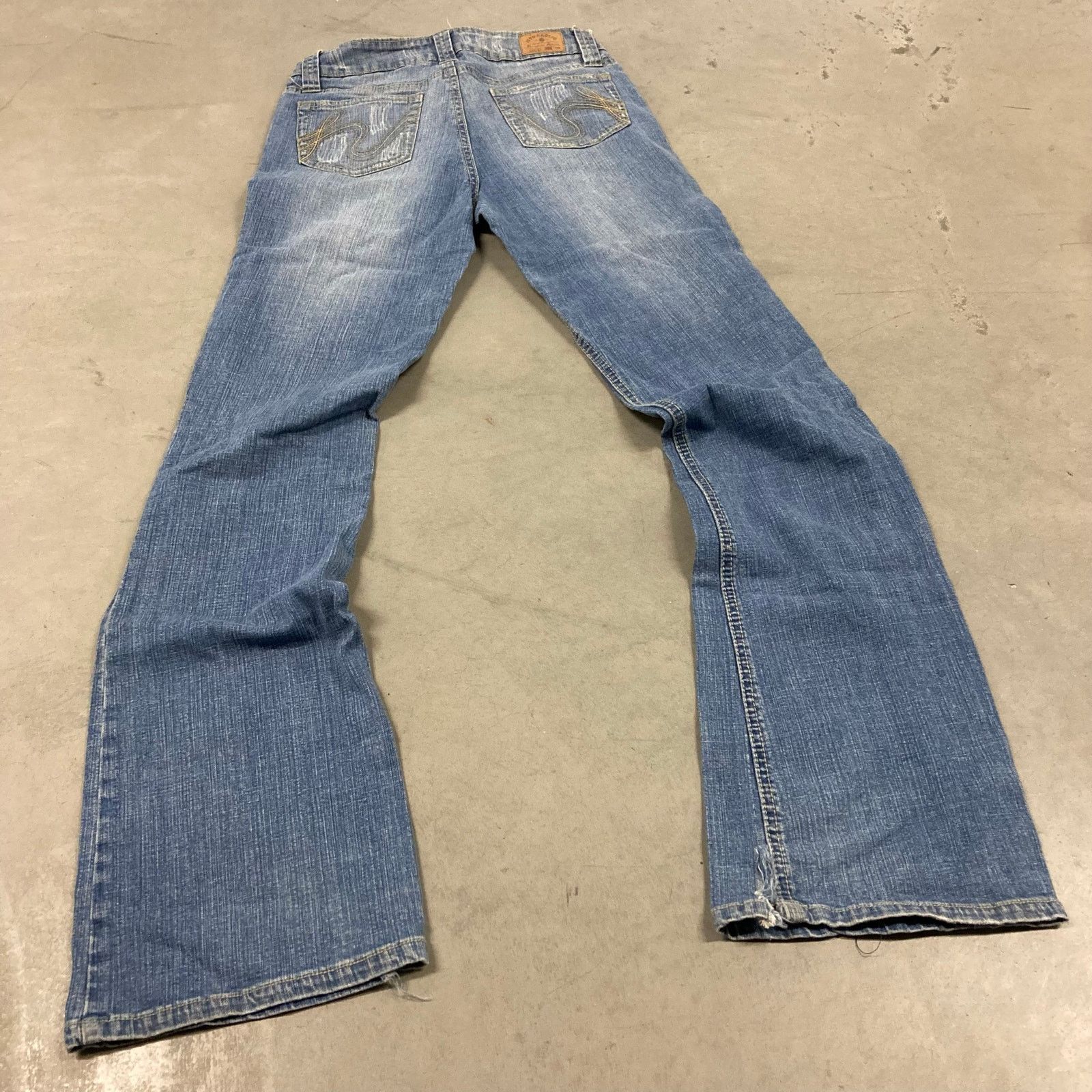 Vintage Y2K low rise hydraulic bootcut jeans 28x33 Size 32" / US 10 / IT 46 - 2 Thumbnail