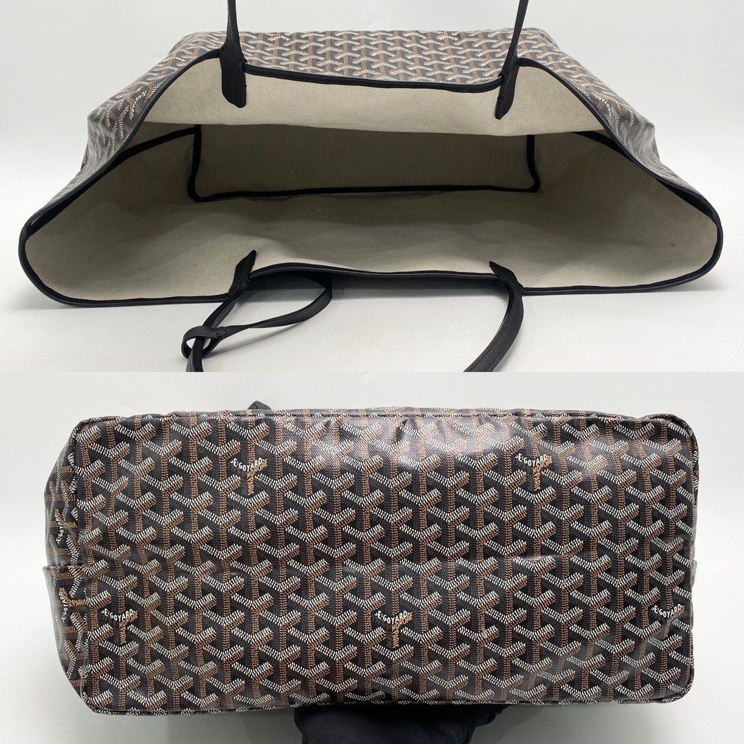 Goyard Noir Saint Louis GM Tote Bag