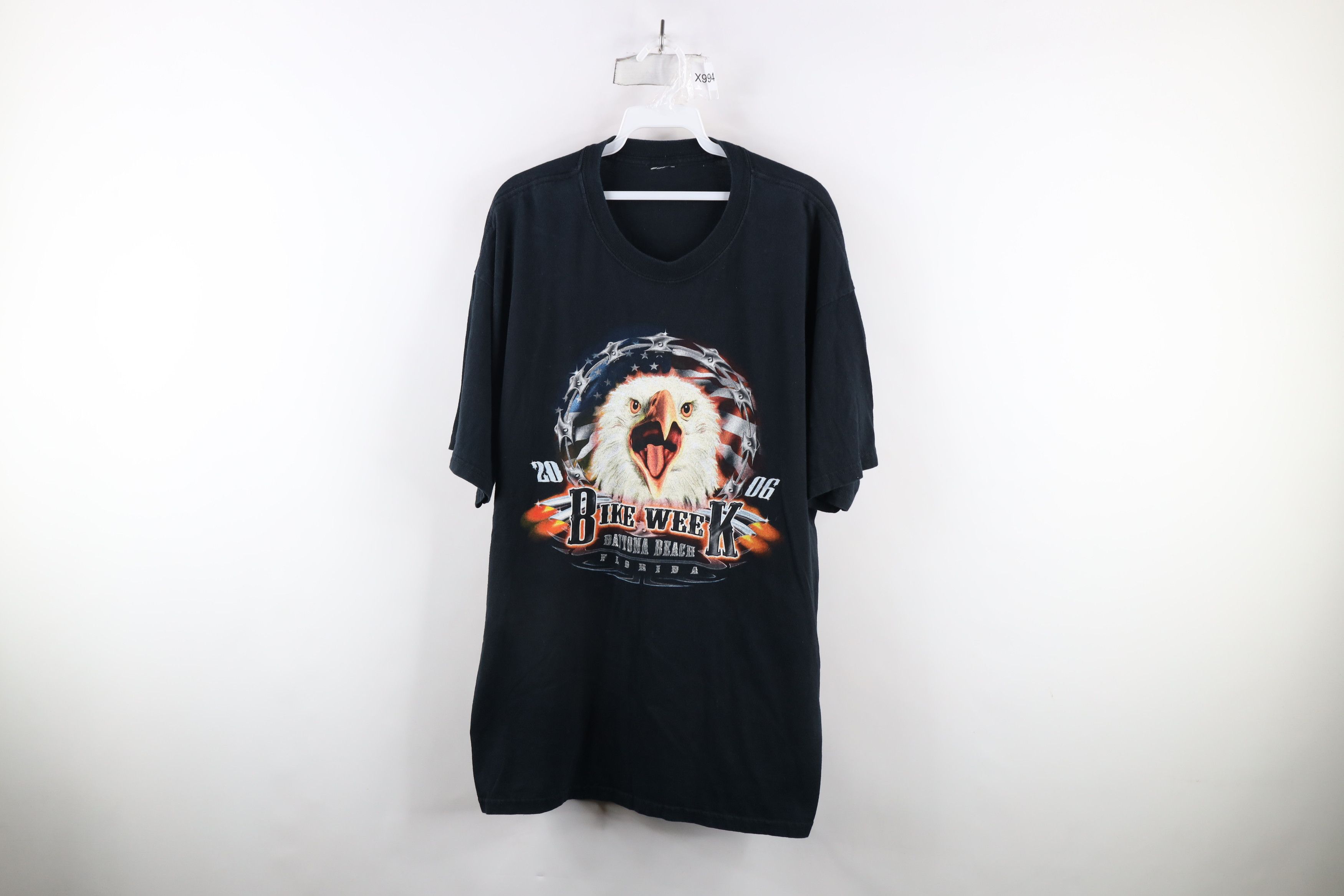 Vintage Vintage Y2K 2006 Beach Bike Week Eagle Tribal T-Shirt Black Size US XL / EU 56 / 4 - 1 Thumbnail