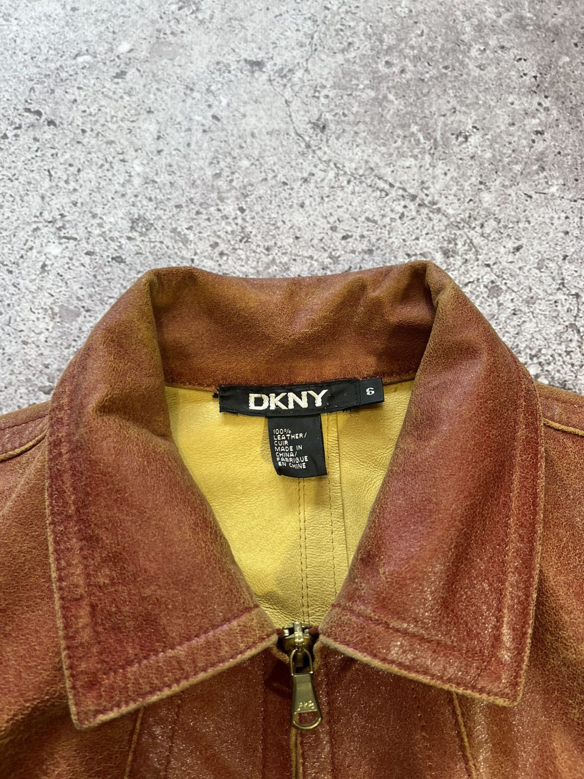 Donna Karan Nice design DKNY zipper leather biker jacket Like Hedi Size M / US 6-8 / IT 42-44 - 13 Thumbnail