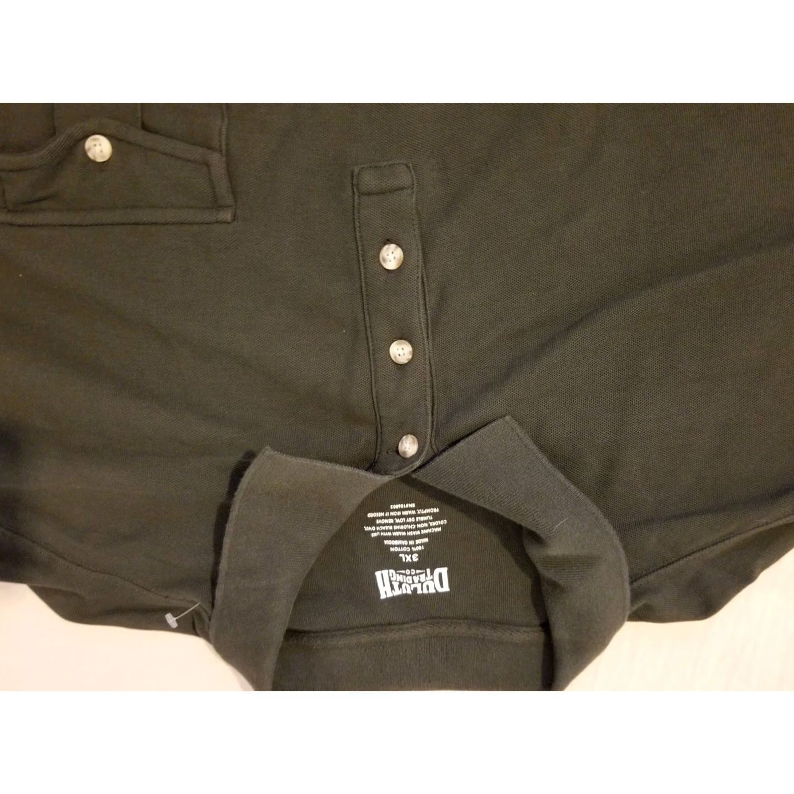 Vintage Mens Duluth Trading Polo Shirt 3XL Big Tall Cotton Long Sleeve Grey Gray Size US XXL / EU 58 / 5 - 2 Thumbnail