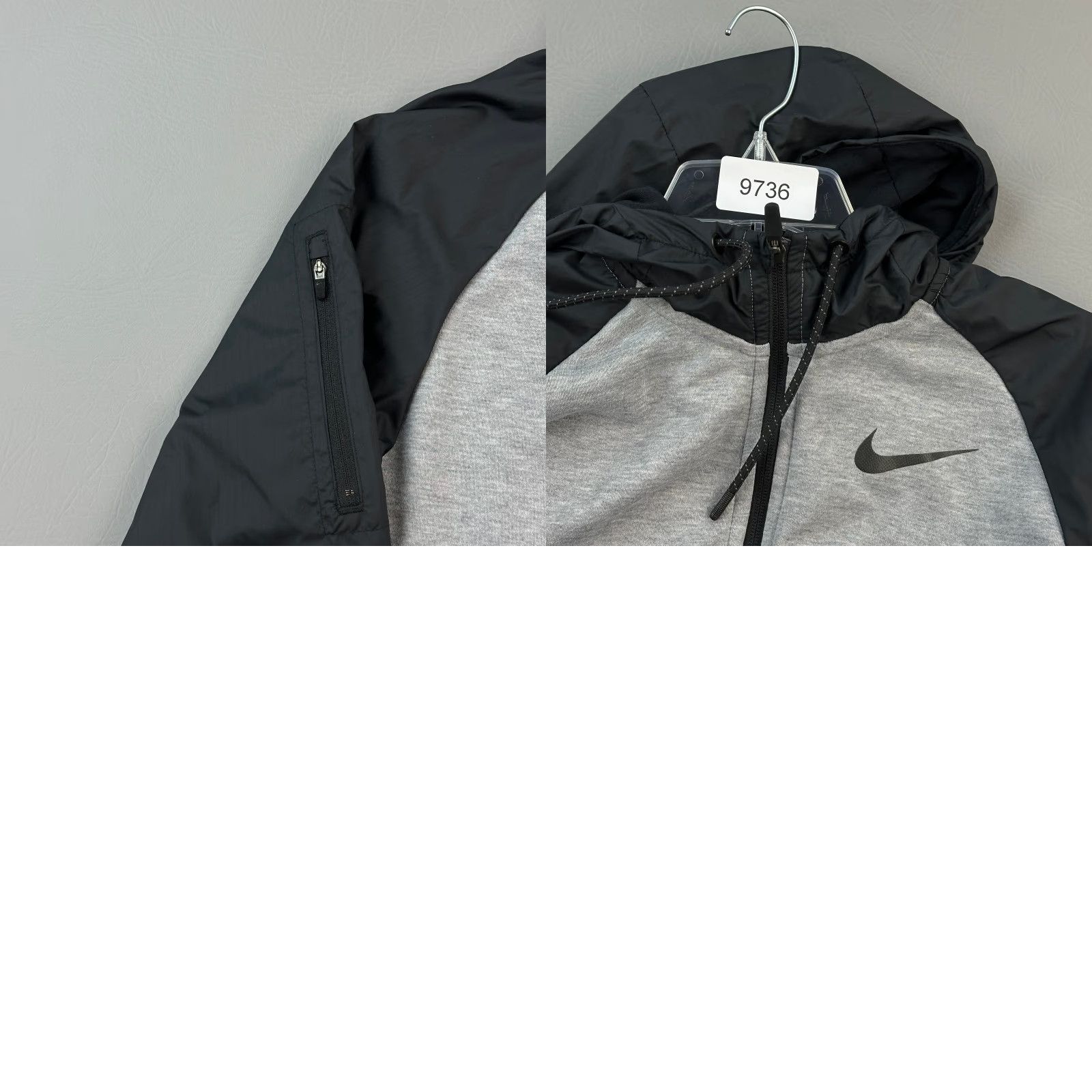 Nike Nike Utility Core Hoodie Mens Small Gray Black Dri Fit Full Zip Swoosh Logo Size US S / EU 44-46 / 1 - 9 Thumbnail