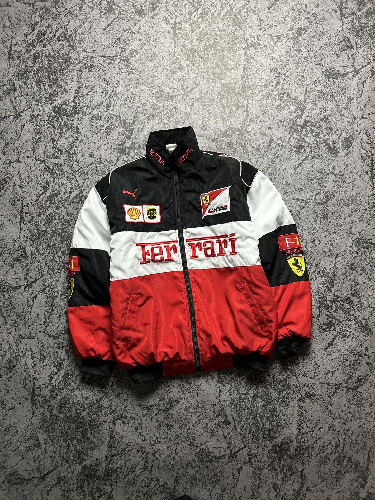 Vintage Vintage Racing Jacket Ferarri 1996 Big Logo Marlboro Red | Grailed