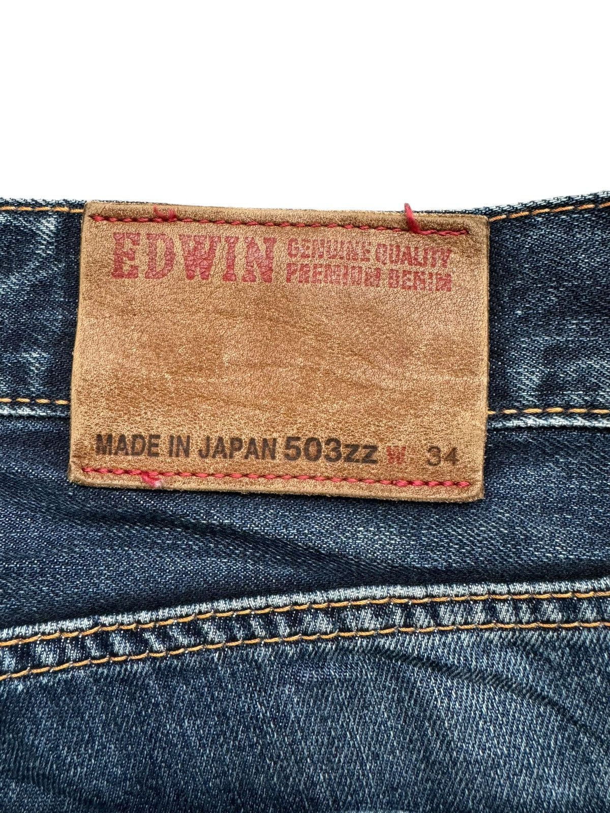 Edwin VINTAGE EDWIN 503ZZ DISTRESSED DENIM JEANS Size US 35 - 11 Thumbnail