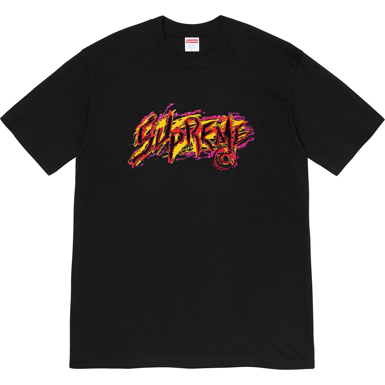 Supreme Size L - Supreme FW20 Scratch Tee Black Size US L / EU 52-54 / 3 - 1 Thumbnail