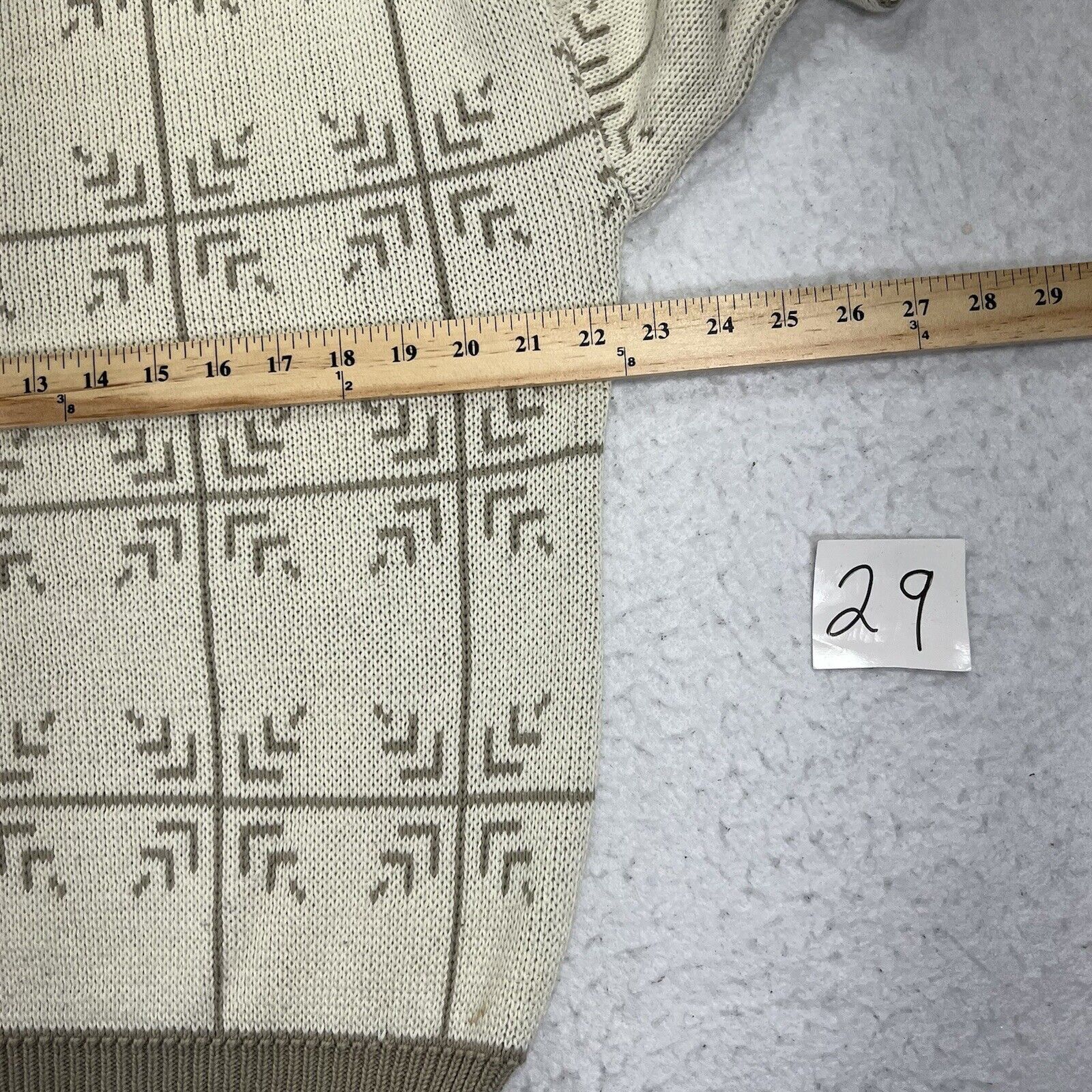 Other Vintage St. Stephen Maison Blanche Large Beige Sweater Size US L / EU 52-54 / 3 - 11 Thumbnail