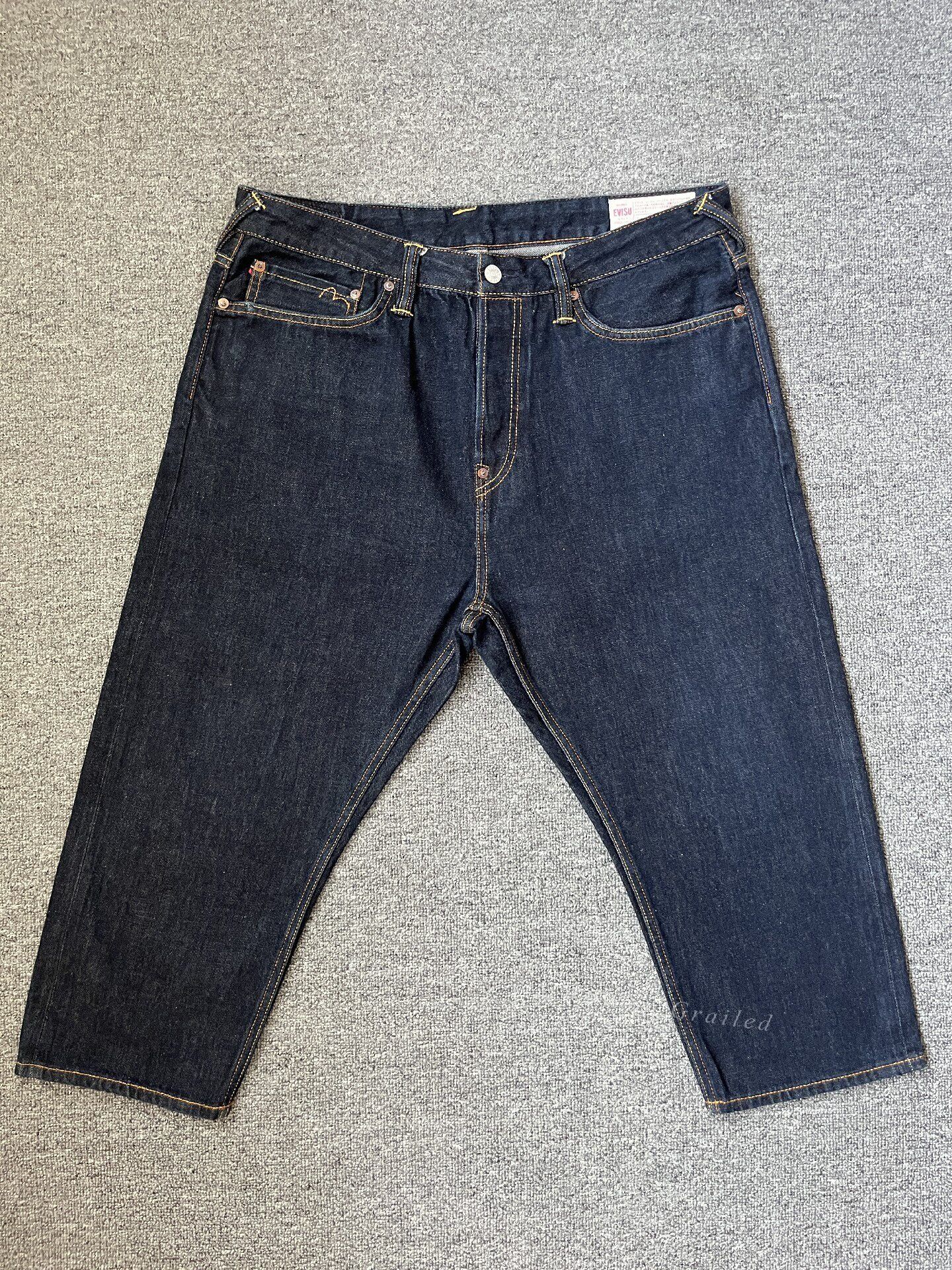 Evisu Evisu 19ss Cropped Jeans Big M Kirin Size US 36 / EU 52 - 1 Thumbnail