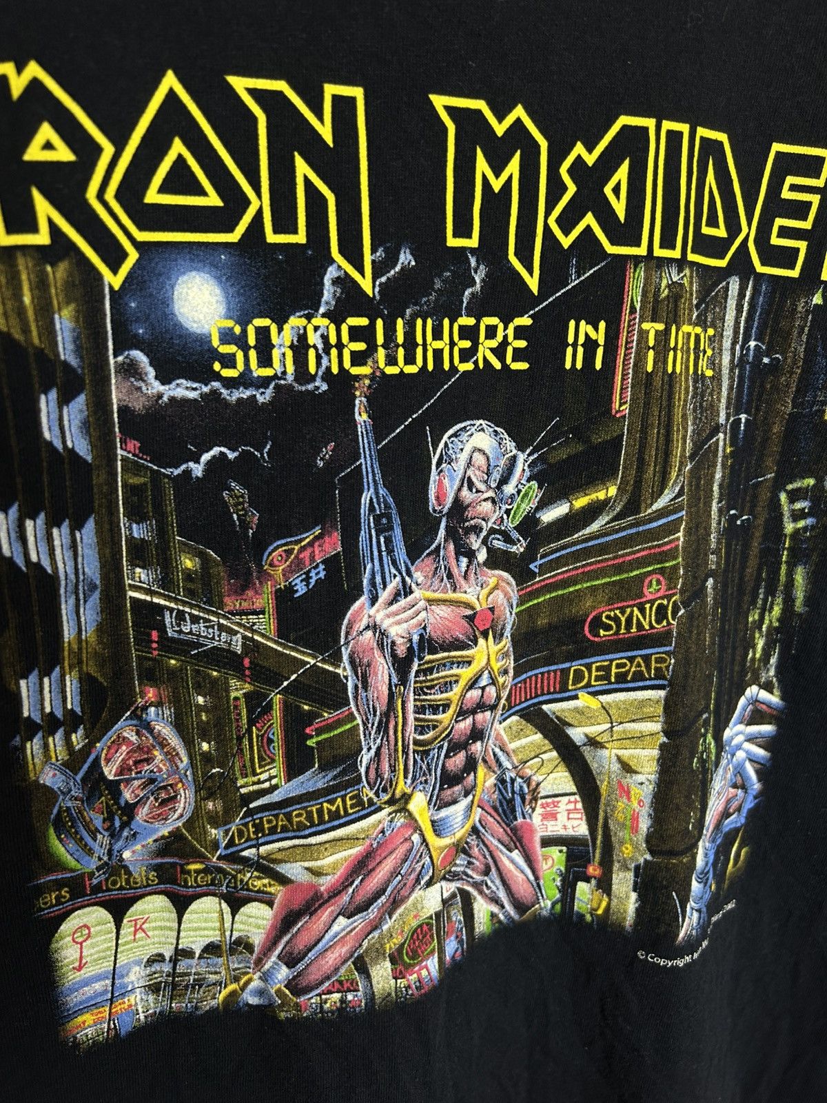 Vintage Vintage 2002 Iron Maiden somewhere in time tour t shirt Size US L / EU 52-54 / 3 - 3 Thumbnail