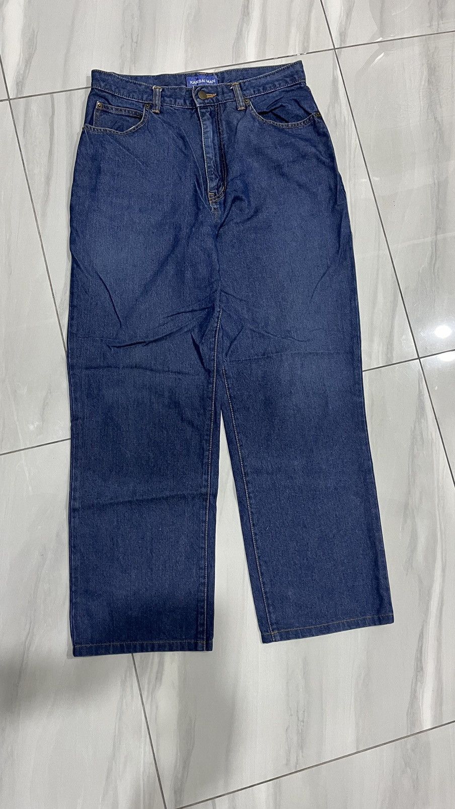 Japanese Brand Kansai man bird embroidery logo jeans Size US 30 / EU 46 - 4 Thumbnail