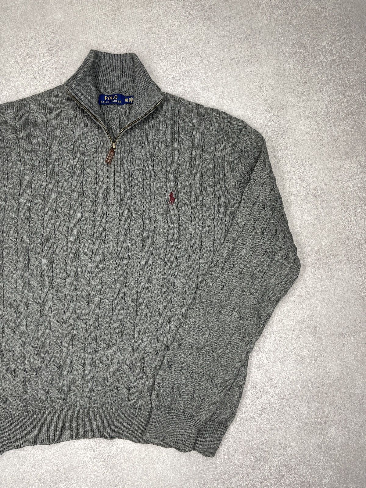 Polo Ralph Lauren Mens Polo Ralph Lauren Knitted Sweater Half Zip 1/4 Rugby Size US XXL / EU 58 / 5 - 3 Thumbnail