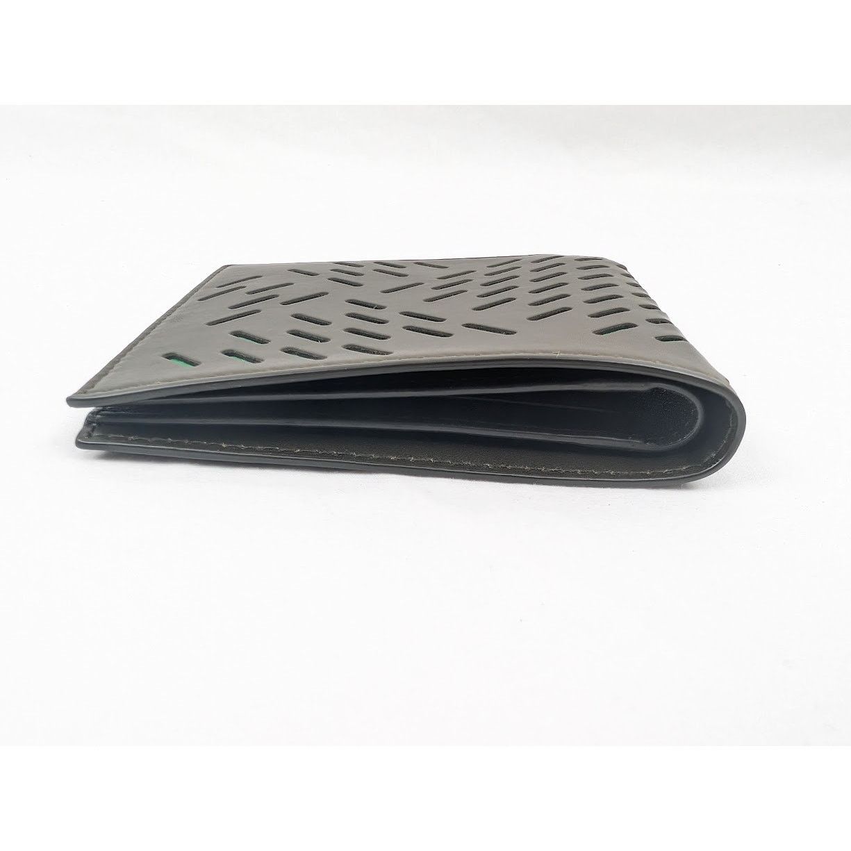 Bottega Veneta o1rshd1 Size: OS / Perforated Paper Calf Wallet in Kaki Size ONE SIZE - 6 Thumbnail