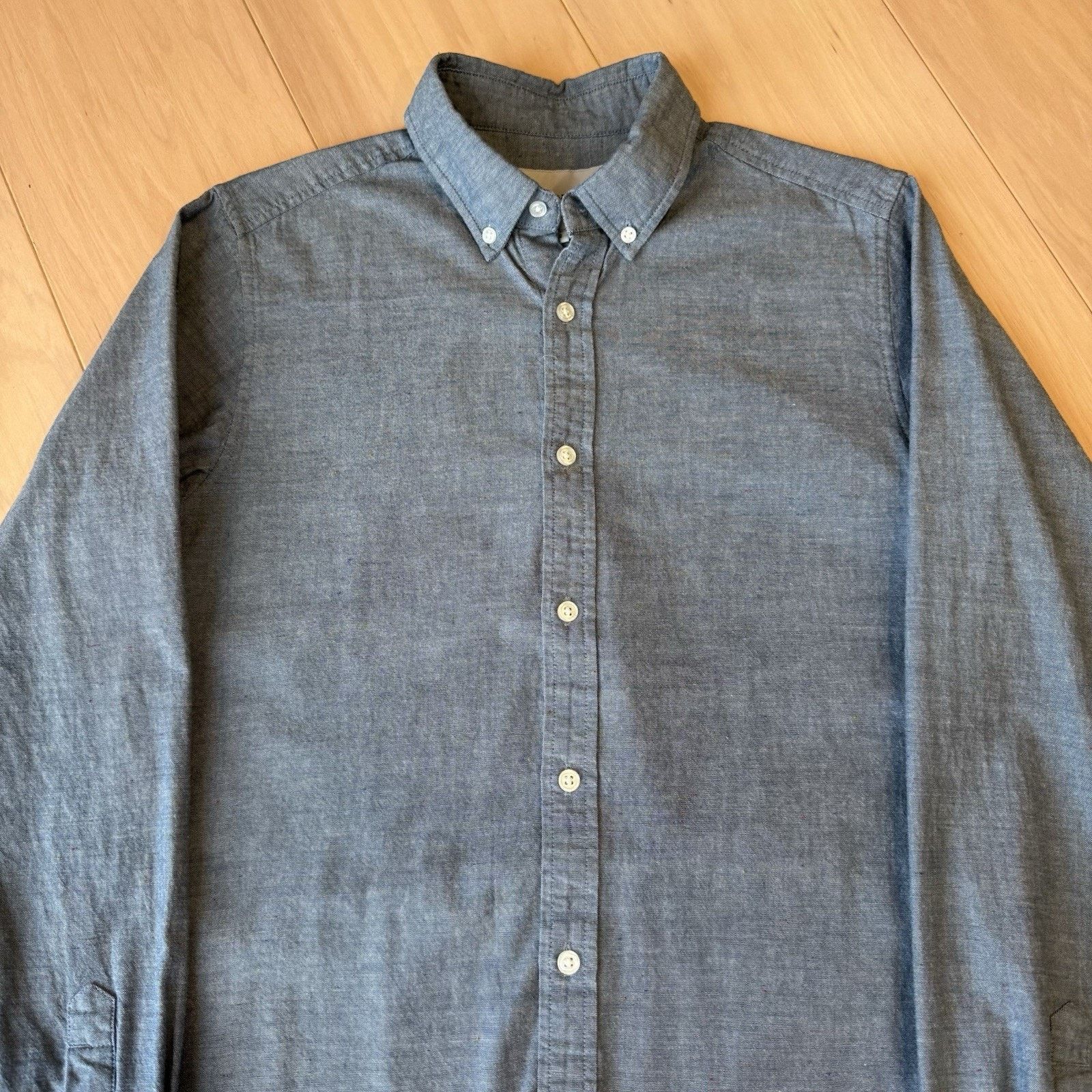 Carhartt Wip Carhartt WIP Kyoto Shirt Small Blue Minimalist Oxford Size US S / EU 44-46 / 1 - 4 Thumbnail