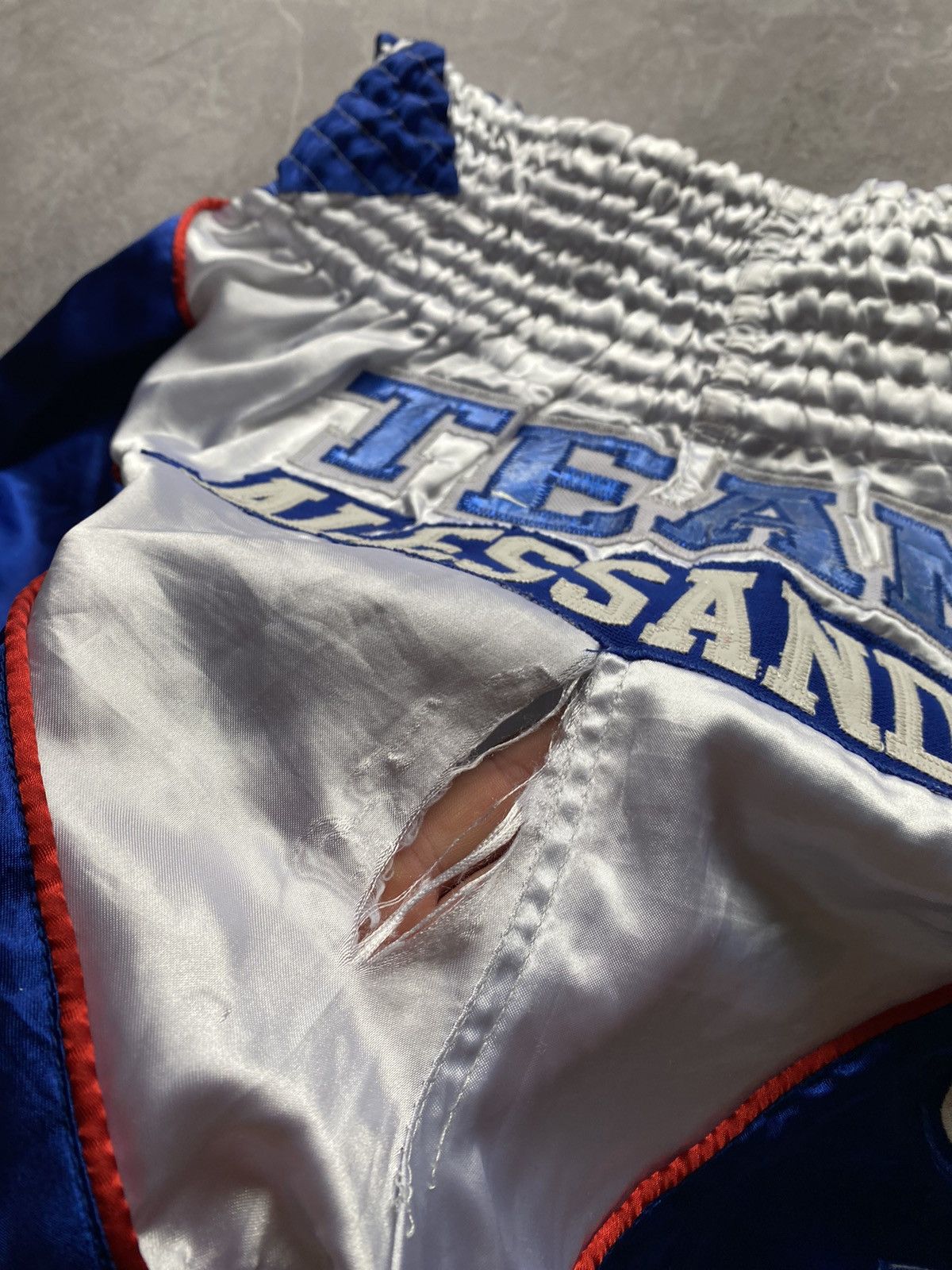 Vintage Vintage THAI4MORE Muay Thai Boxing Training David Gym Shorts Size US 34 / EU 50 - 13 Thumbnail