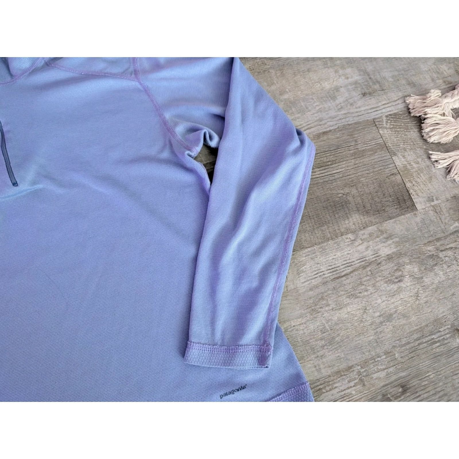 Patagonia Patagonia Pullover Women L Light Blue Capilene Baselayer Quarter Zip Size L / US 10 / IT 46 - 3 Thumbnail