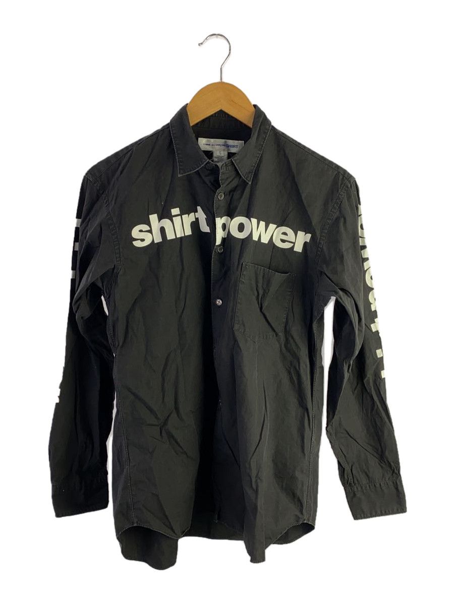 Shirt Long SLeeve Back And Front Print Black