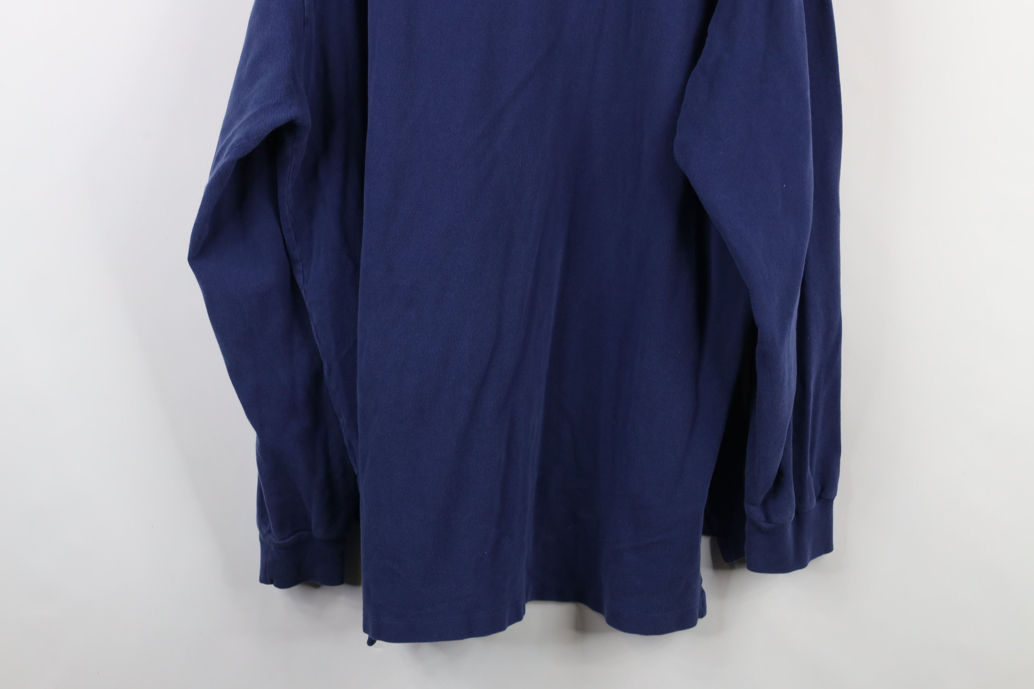 Ralph Lauren × Vintage Vintage 90s Ralph Lauren Cotton Knit Long Sleve Rugby Polo Size US XXL / EU 58 / 5 - 16 Thumbnail