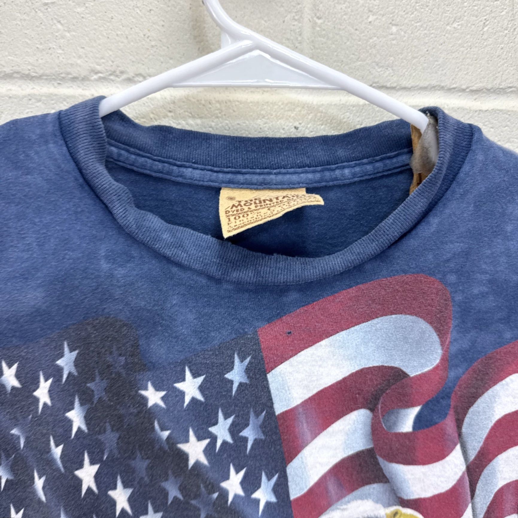 The Mountain VINTAGE The Mountain T Shirt 2XL Bald Eagle American Flag Patriotic Tie Dye USA Mens Size US XXL / EU 58 / 5 - 5 Thumbnail