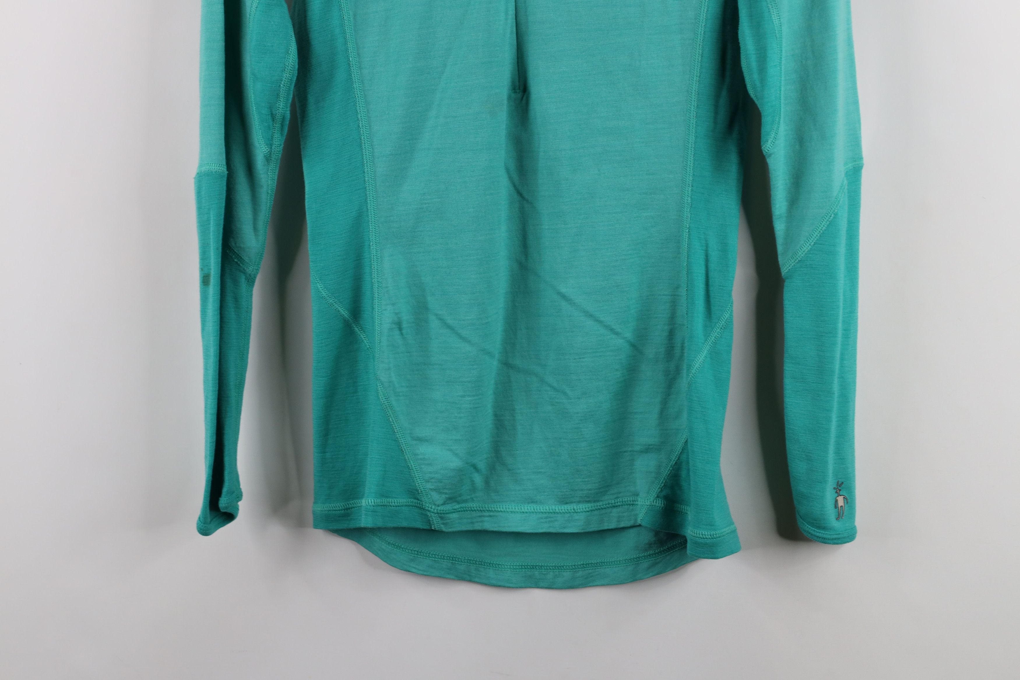 Smartwool × Vintage Smartwool Distressed Merino Wool Half Zip Pullover Sweater Size XS / US 0-2 / IT 36-38 - 3 Thumbnail