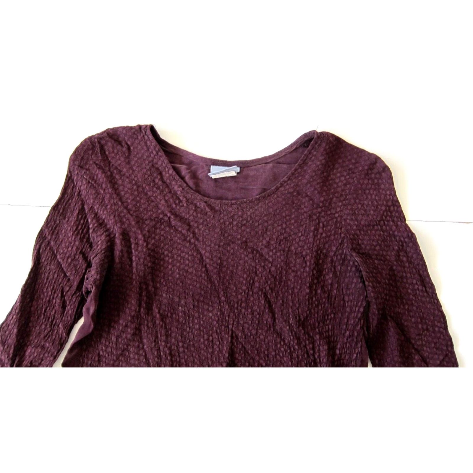 Vintage VINTAGE Rabbit Blouse Shirt 6 Petite Red Long Sleeve Tunic Top Women Size M / US 6-8 / IT 42-44 - 3 Thumbnail