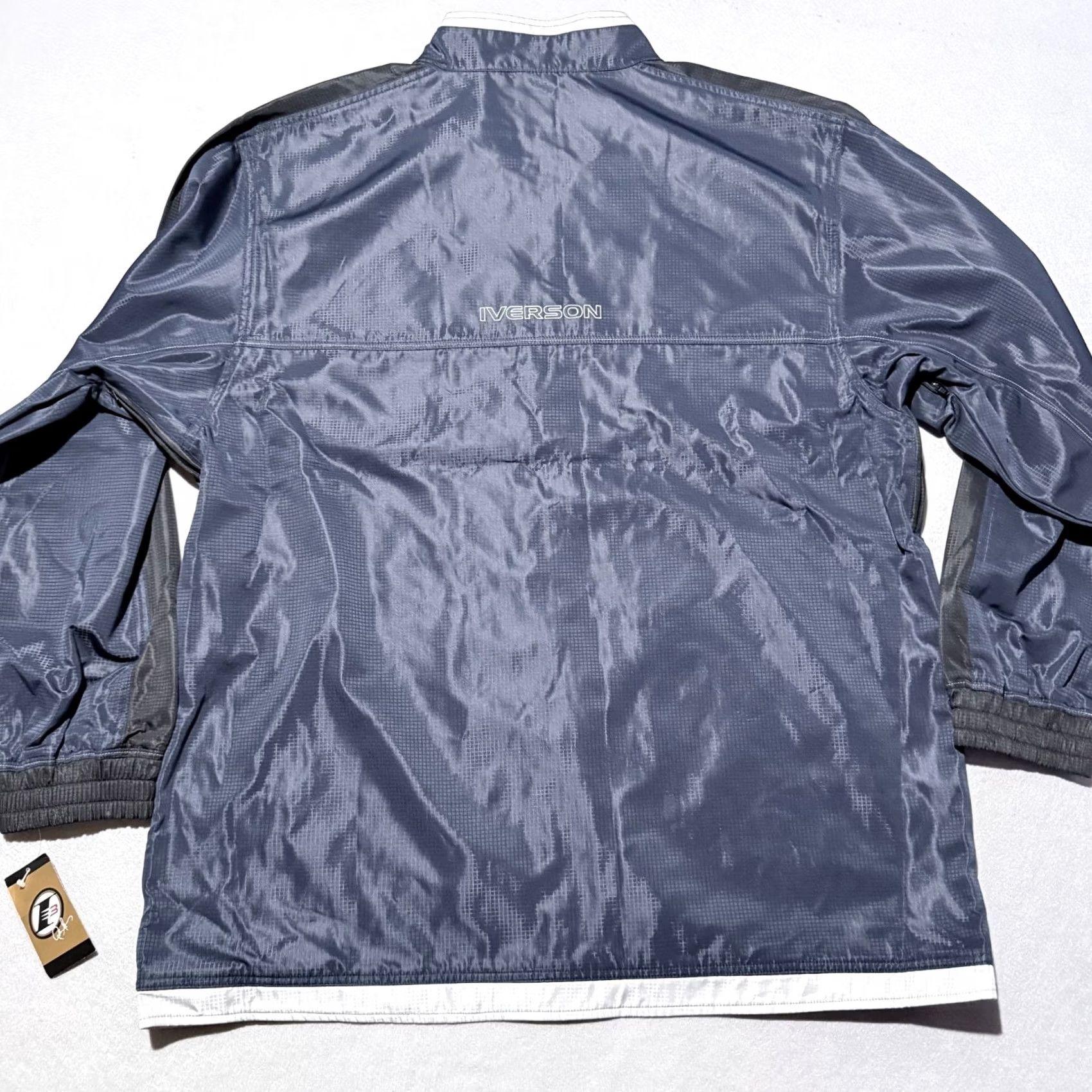Reebok VTG Reebok Windbreaker Jacket Men Blue 2XL Limited Edition Iverson I3 NWT 90s Sports Vintage Size US XXL / EU 58 / 5 - 2 Thumbnail