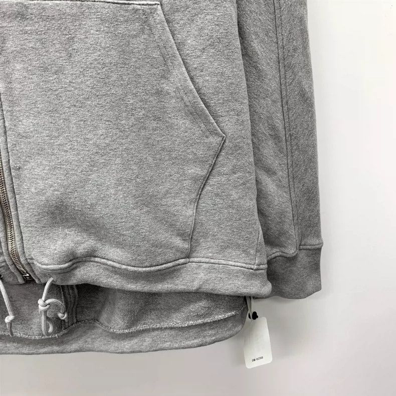 Balenciaga Balenciaga Grey cotton hooded drawstring zip hoodie jacket Size US M / EU 48-50 / 2 - 4 Thumbnail