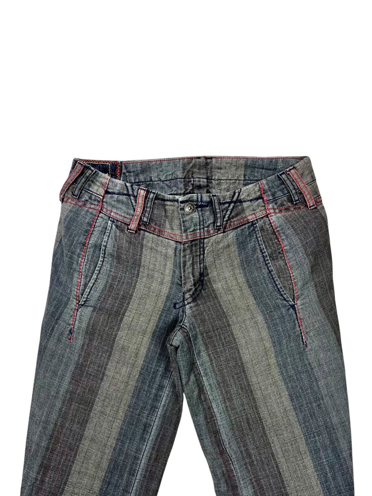 If Six Was Nine 2000s MFG - Patchwork Denim Banana Cut Pants Size US 29 - 4 Thumbnail