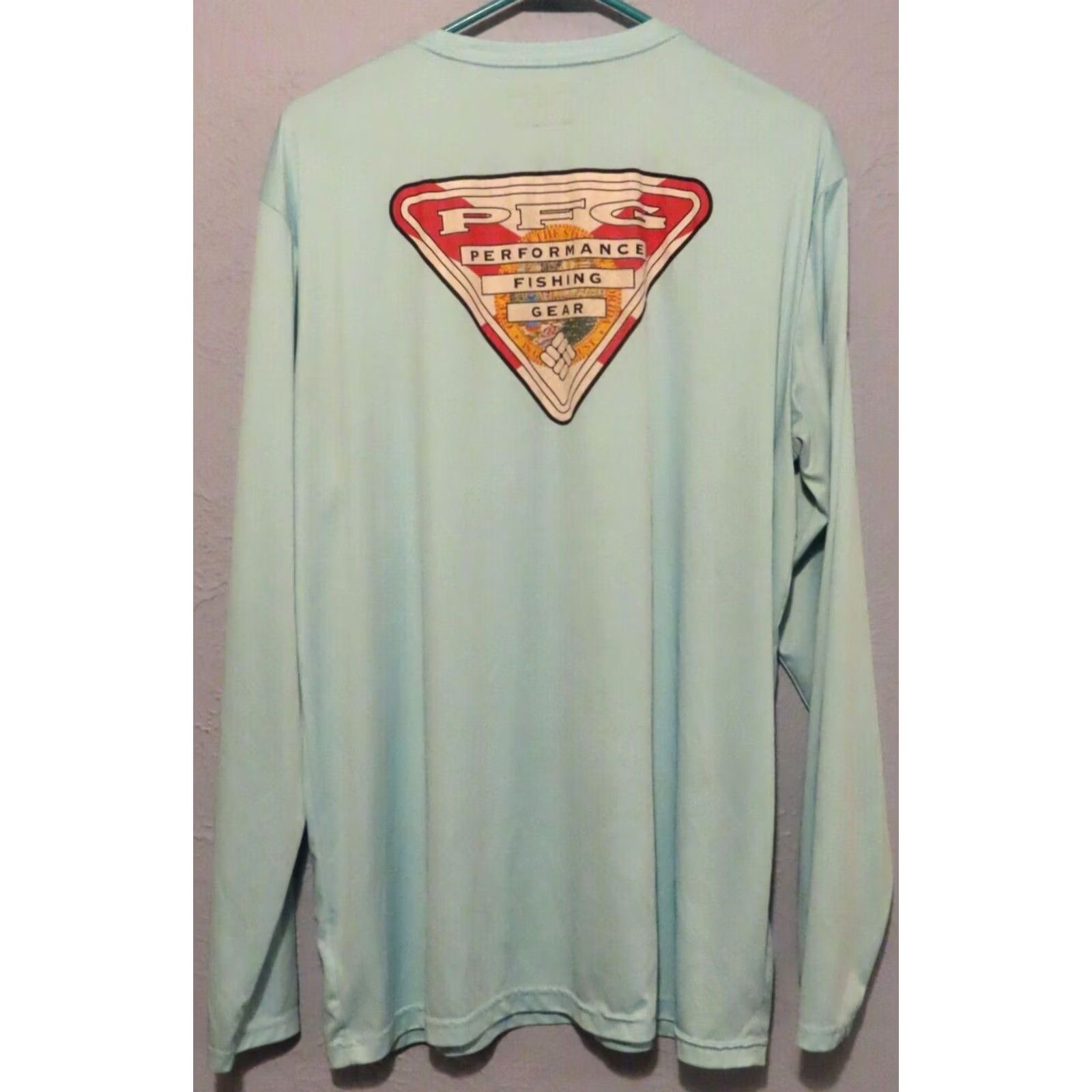 Vintage Columbia PFG Omni-Shade Long Sleeve Shirt Mens L Green Crew Neck Logo All Seasons Breathable Moisture Wicking Shirt Size US L / EU 52-54 / 3 - 5 Thumbnail