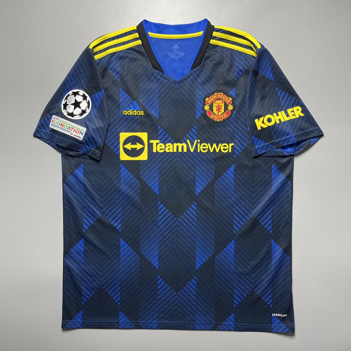 Nike MAN UNITED ADIDAS 2021/2022 FOOTBALL THIRD JERSEY #7 RONALDO Size US XL / EU 56 / 4 - 2 Thumbnail