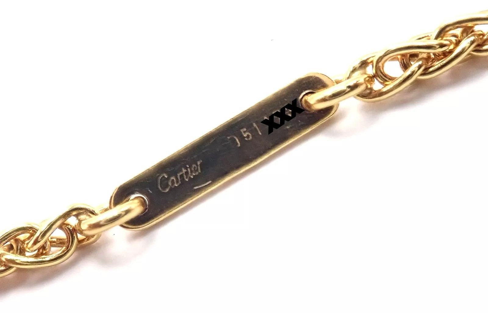 Cartier Authentic! Cartier 18k Yellow Gold Double Chain Necklace Size ONE SIZE - 10 Thumbnail
