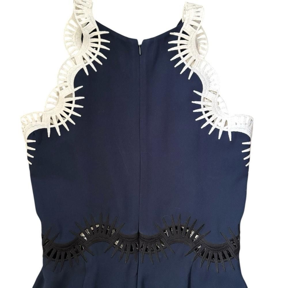 Jonathan Simkhai Jonathan Simkhai Embroidered Navy Mesh Midi Dress Size 6 Size M / US 6-8 / IT 42-44 - 11 Thumbnail