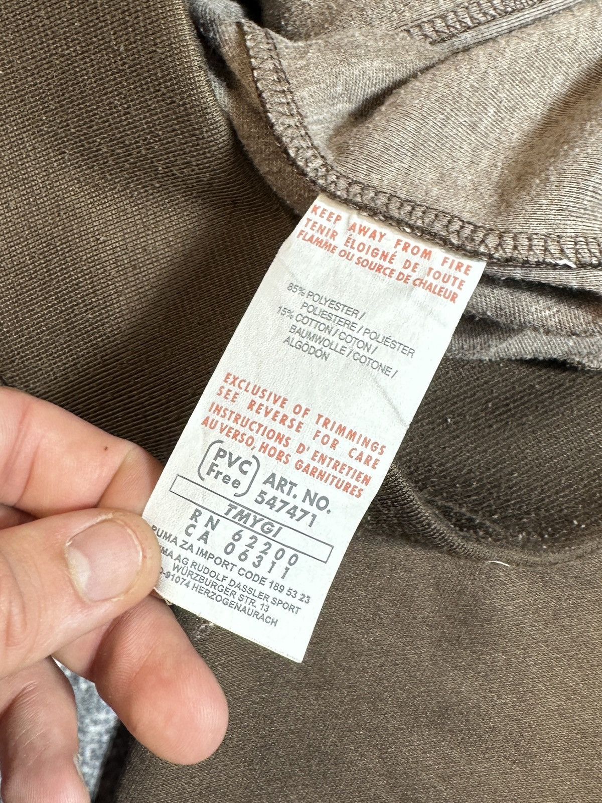 Puma × Vintage Vintage Puma Brown Zip Up Jacket Streetwear Very Rare 90s M Size US M / EU 48-50 / 2 - 6 Thumbnail